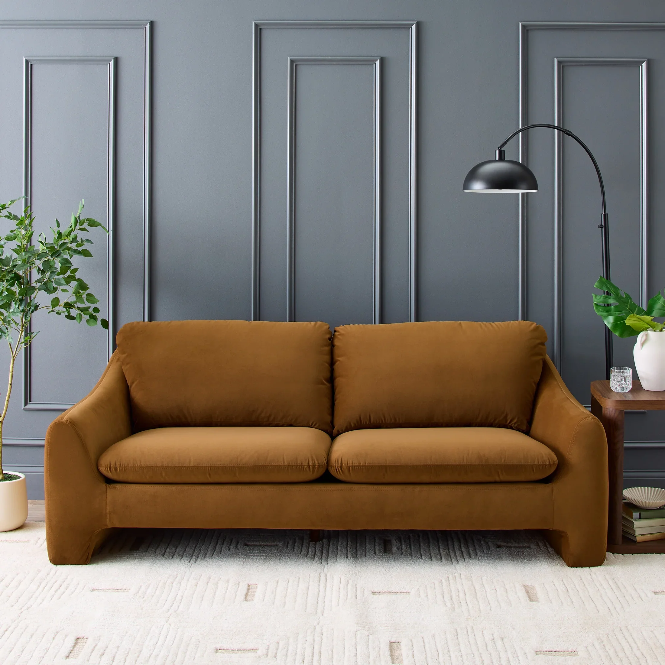 Better Homes & Gardens 83.86 Emerson Sofa, Truffle Brown
