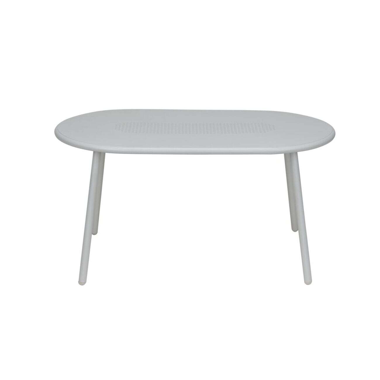 Table basse Faro métal gris clair 80x45xH40cm