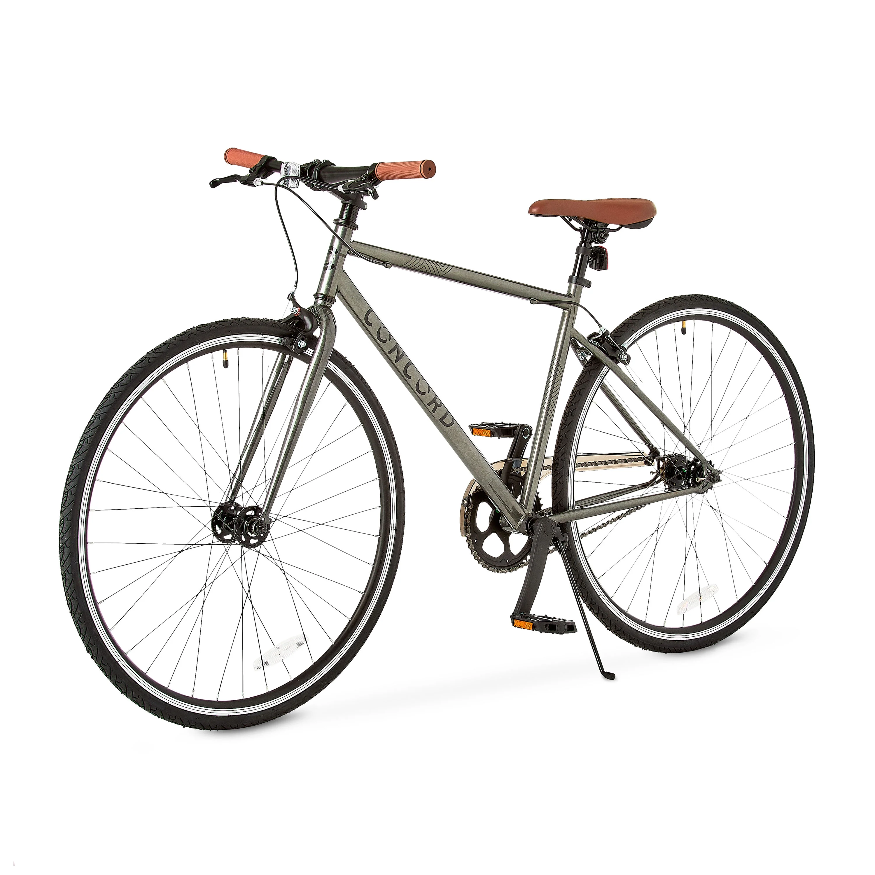 Envoy City Road Bike, 700C Wheels, Grey, Fits Rider 5'4" 6'2", Unisex, Adult - Image 5