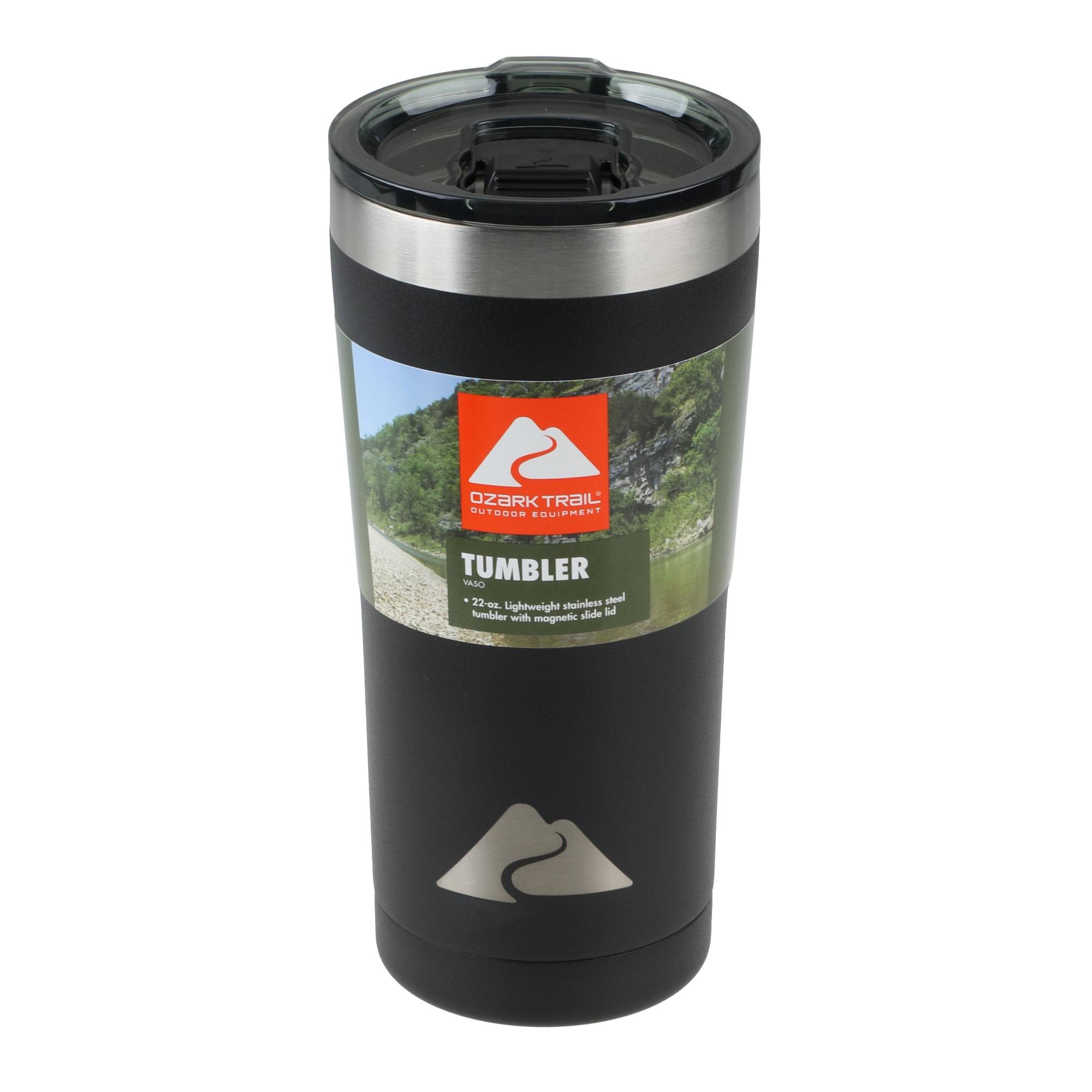 Ozark Trail Vacuum Insulated Stainless Steel Tumbler - Black - 22 oz