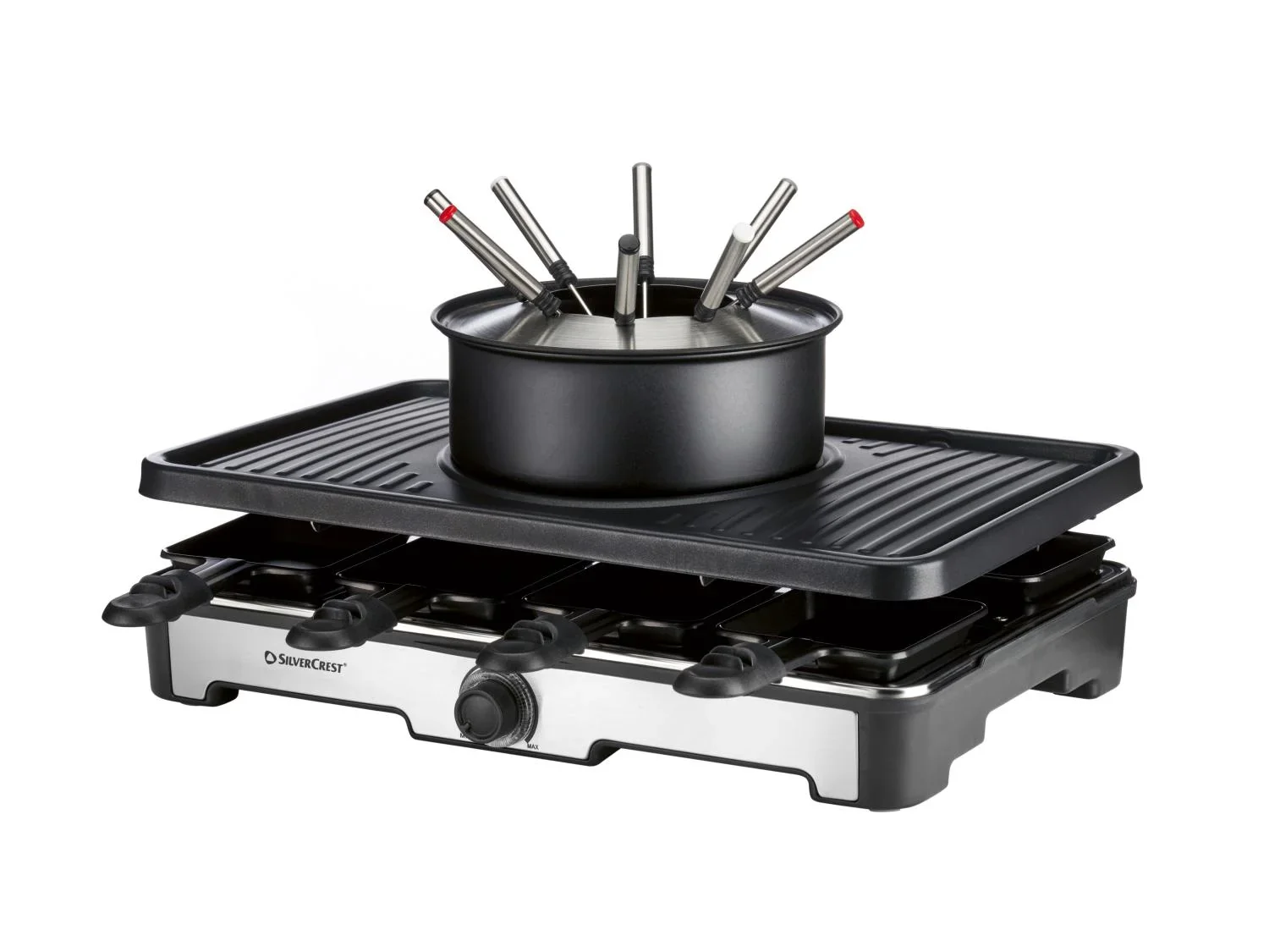 SILVERCREST Combinaison grill raclette et fondue Premium