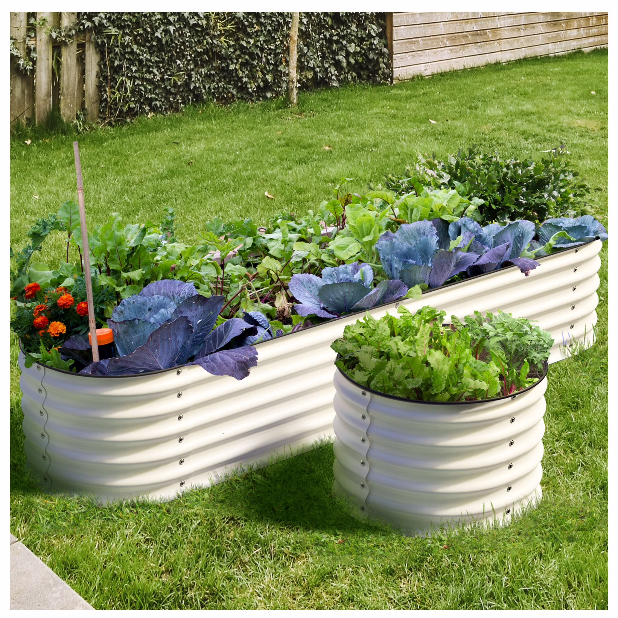 Olle 4-Style Modular Galvanized Raised Garden Beds [Build 1 of 4 Configurations]
