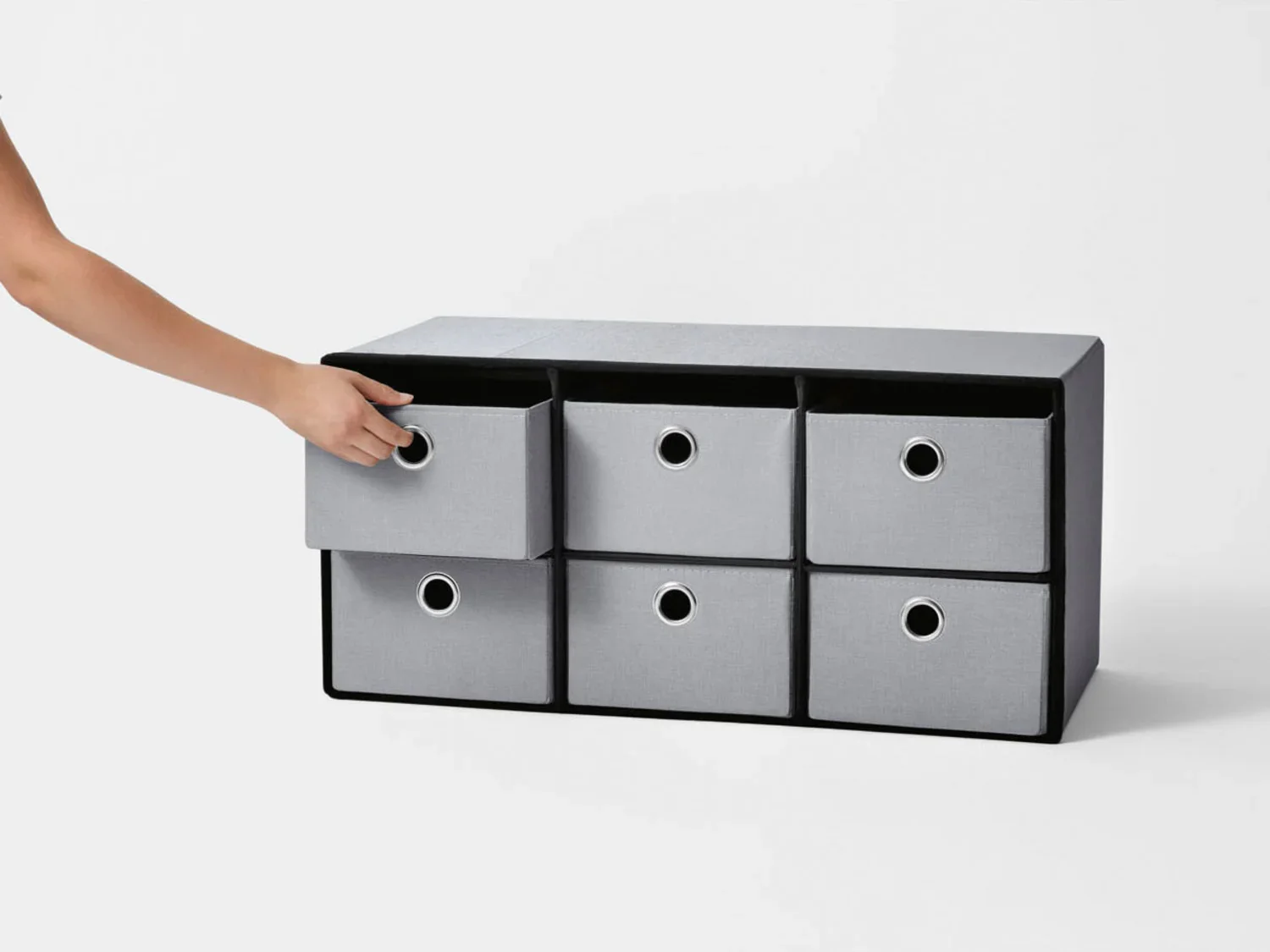 LIVARNO home Banc-coffre de rangement, avec 6 tiroirs