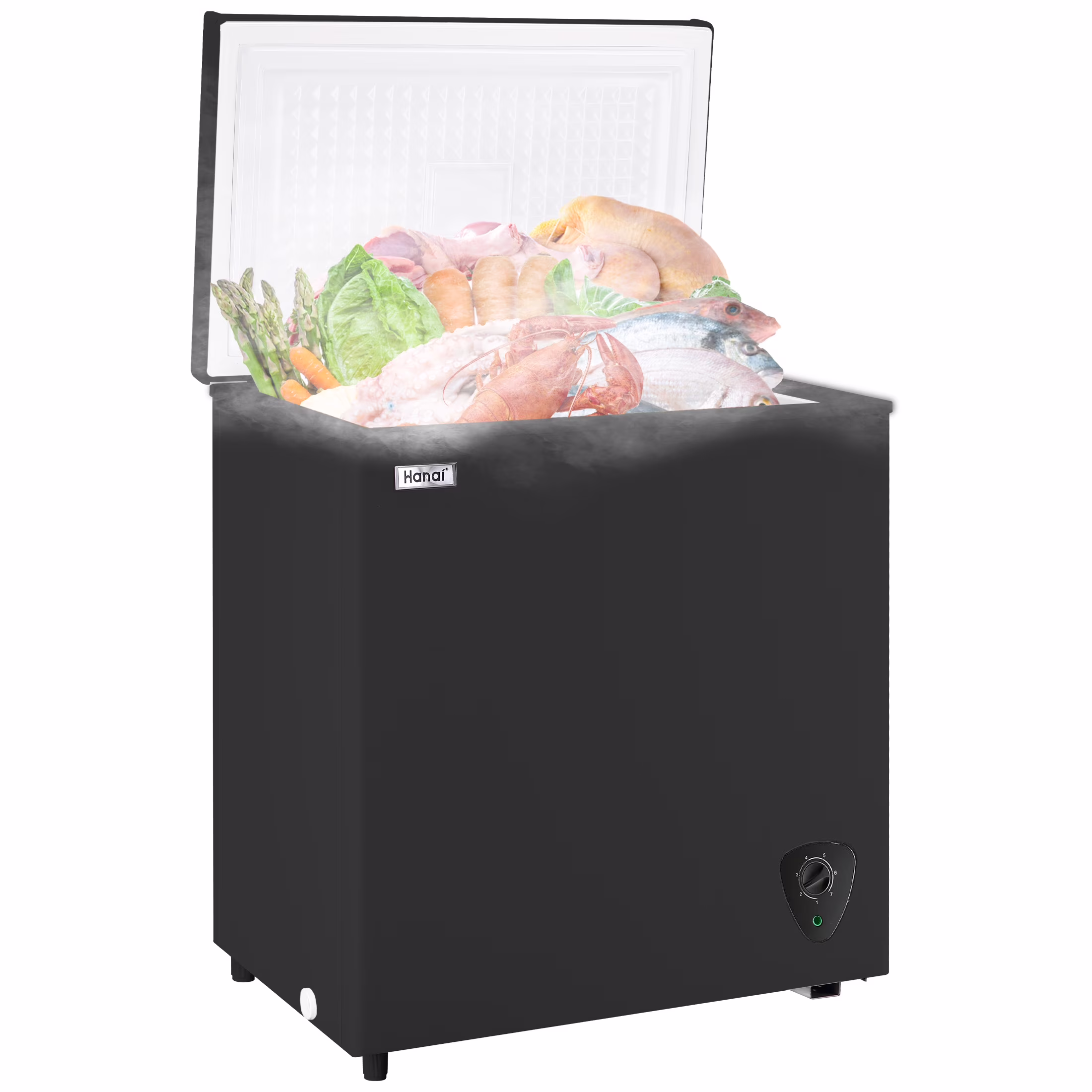 5 cu ft Freezer, Chest Freezer, Black