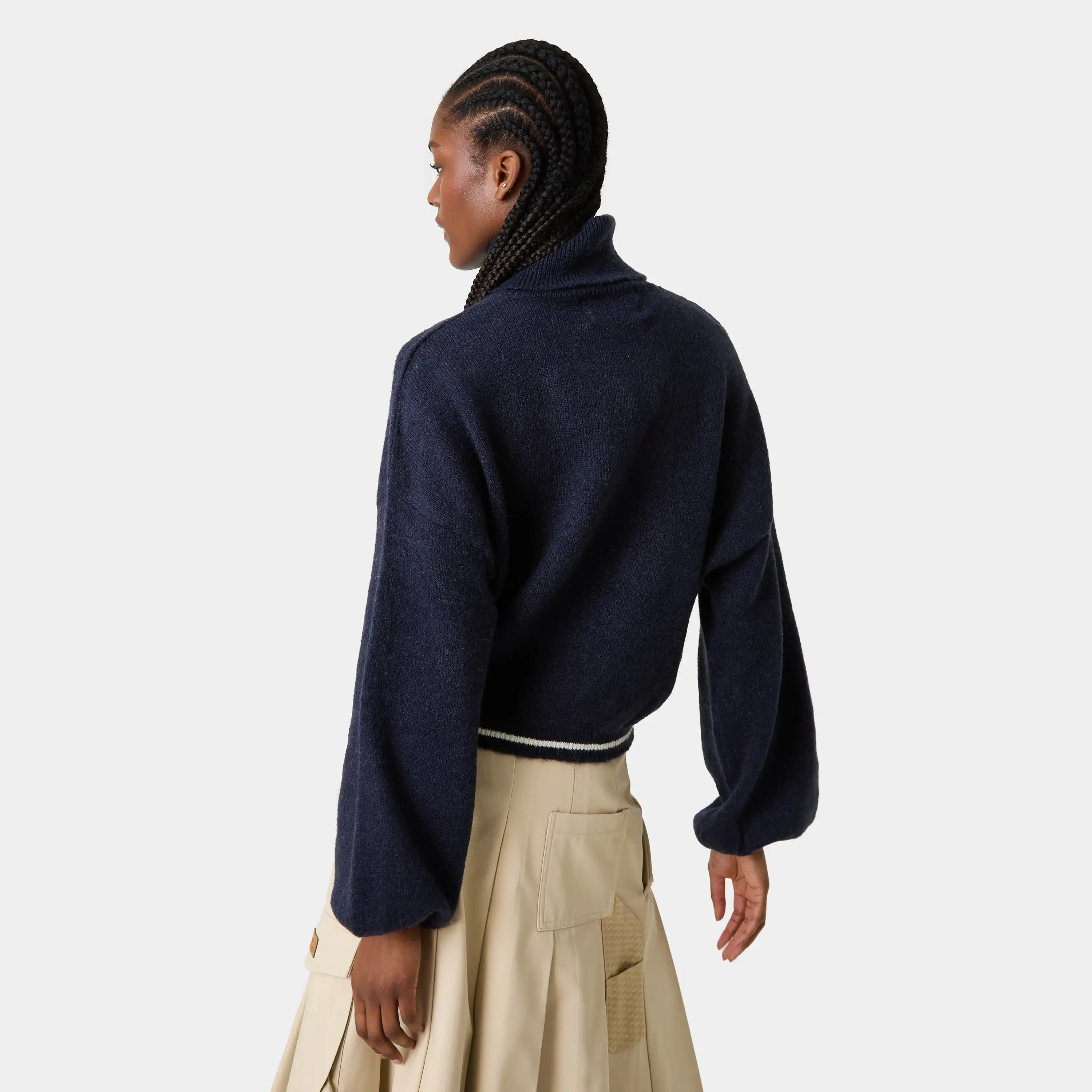 Gummy Navy Turtleneck Knit