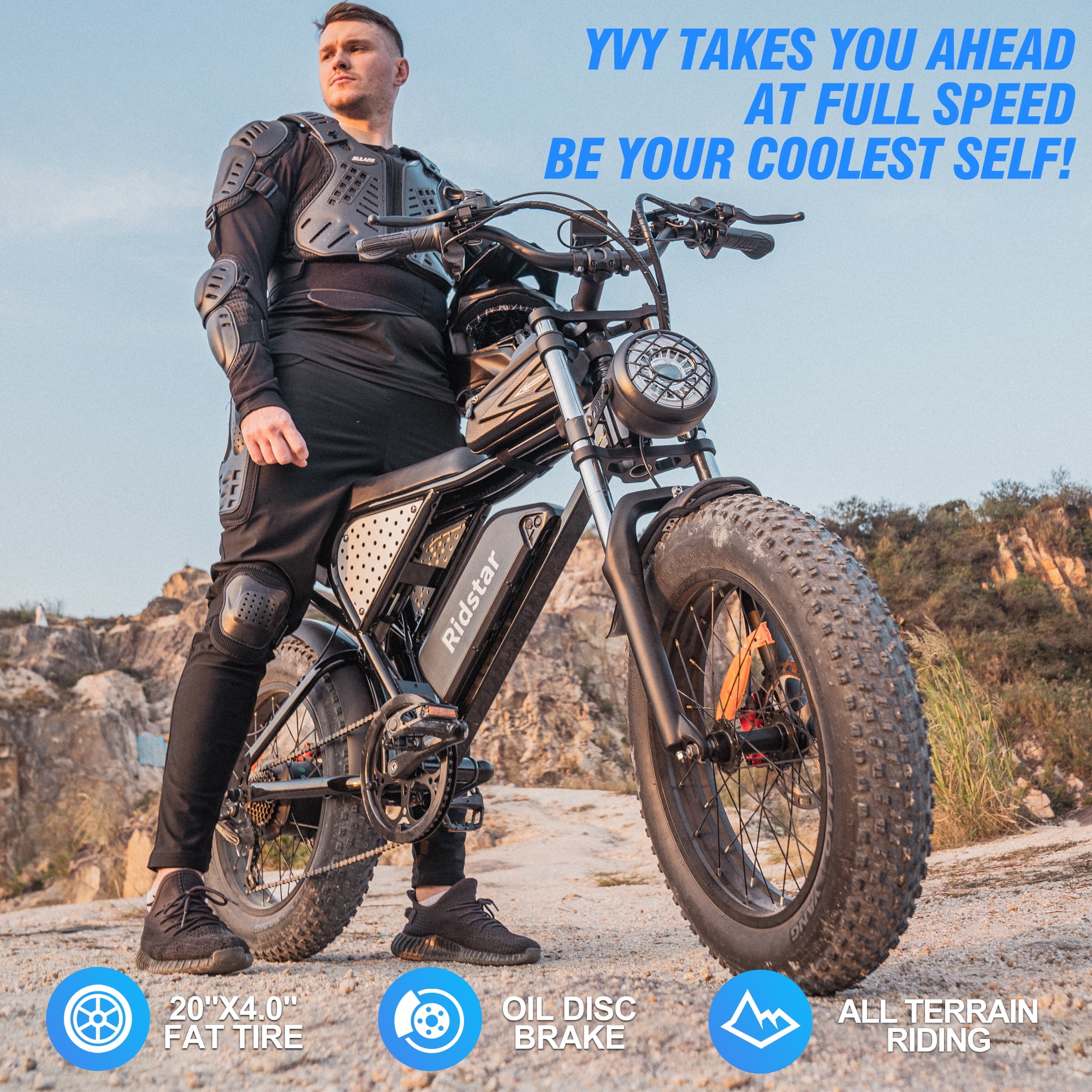 Electric Bike for Adults Q20,1200W 30MPH,48V 15.6Ah Electric Bicycle,7 Speed Full Suspension Mountain Bike UL2849(20''-1200W 48V15.6AH-30MPH) - Image 8
