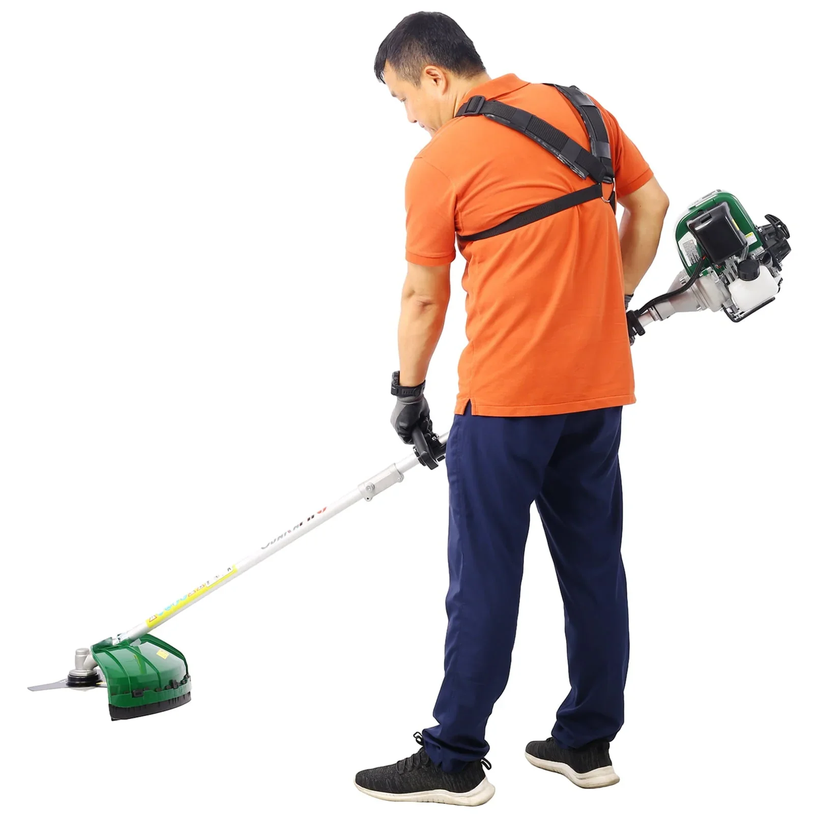 4 in 1 Multi-Functional Trimming Tool, 31CC 4-Cycle Garden Tool System with Gas Pole Saw, Hedge Trimmer, Grass Trimmer, and Brush Cutter EPA Compliant, Green
