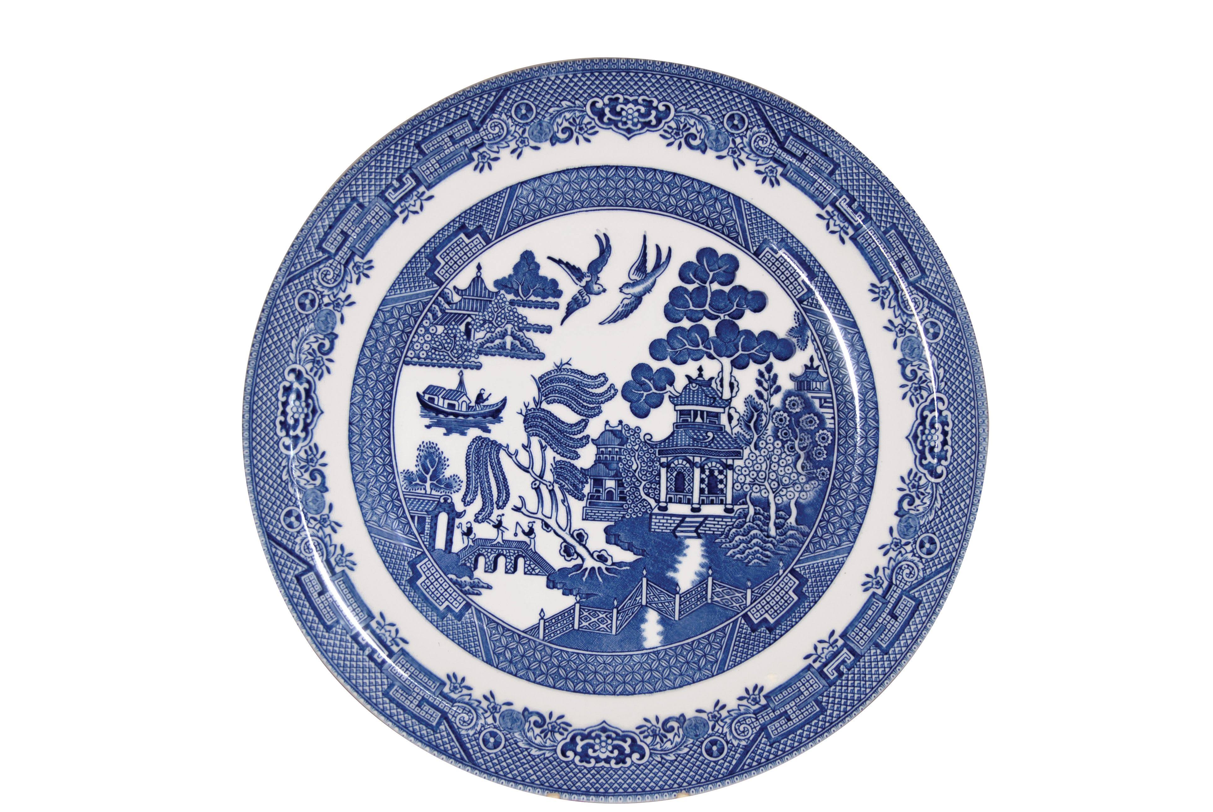 Churchill Blue Willow Dinner Plate