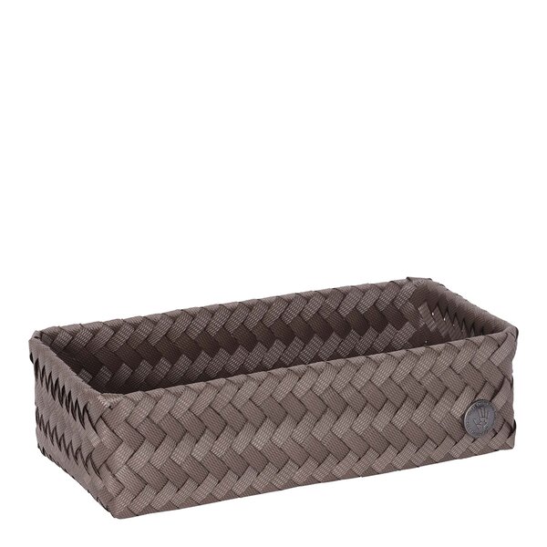 Fit Double Tiny oppbevaringskurv 24x12x7 cm taupe