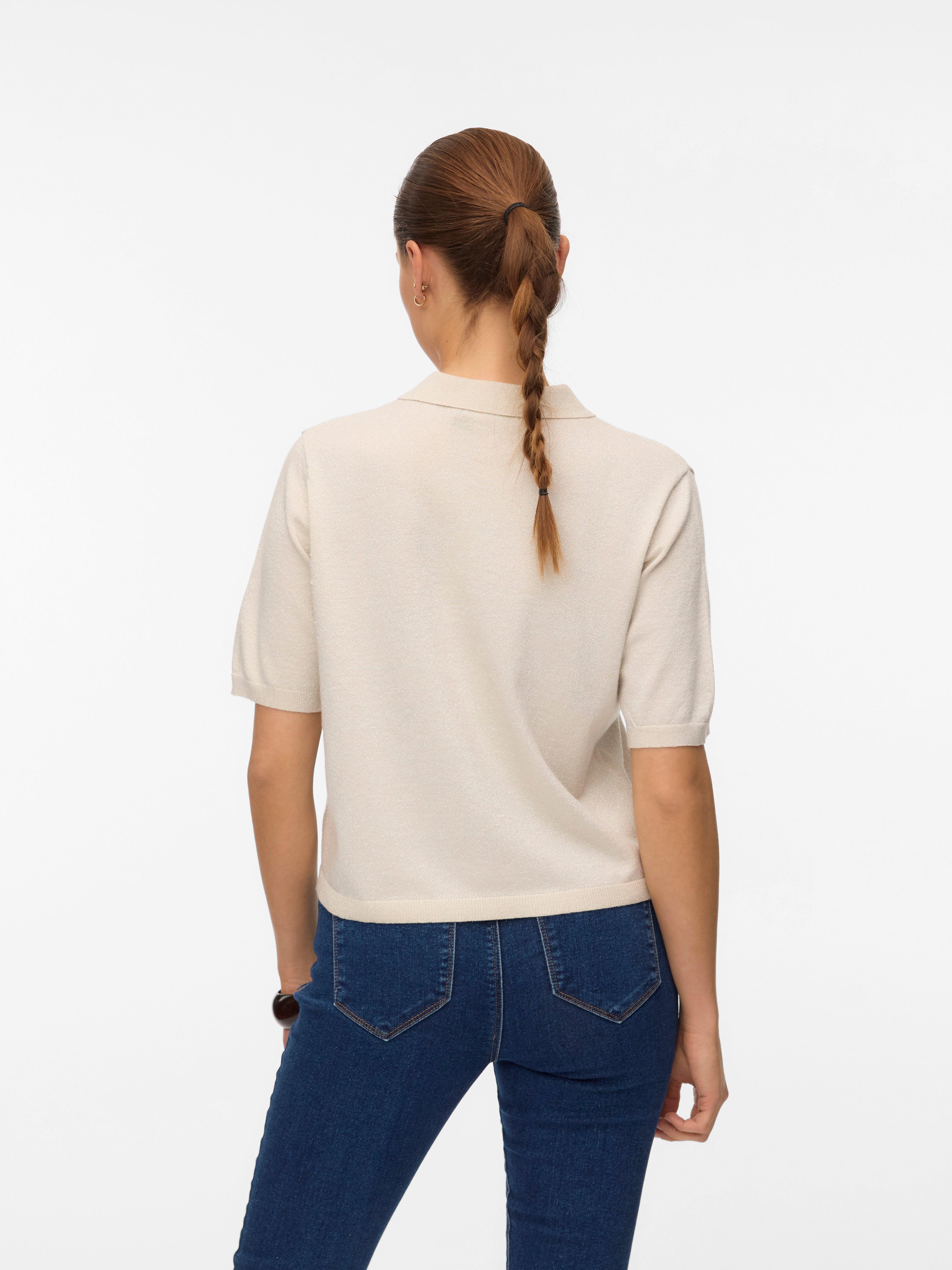 VERO MODA® VMHAPPYSHINE Knitted Polo-Shirt