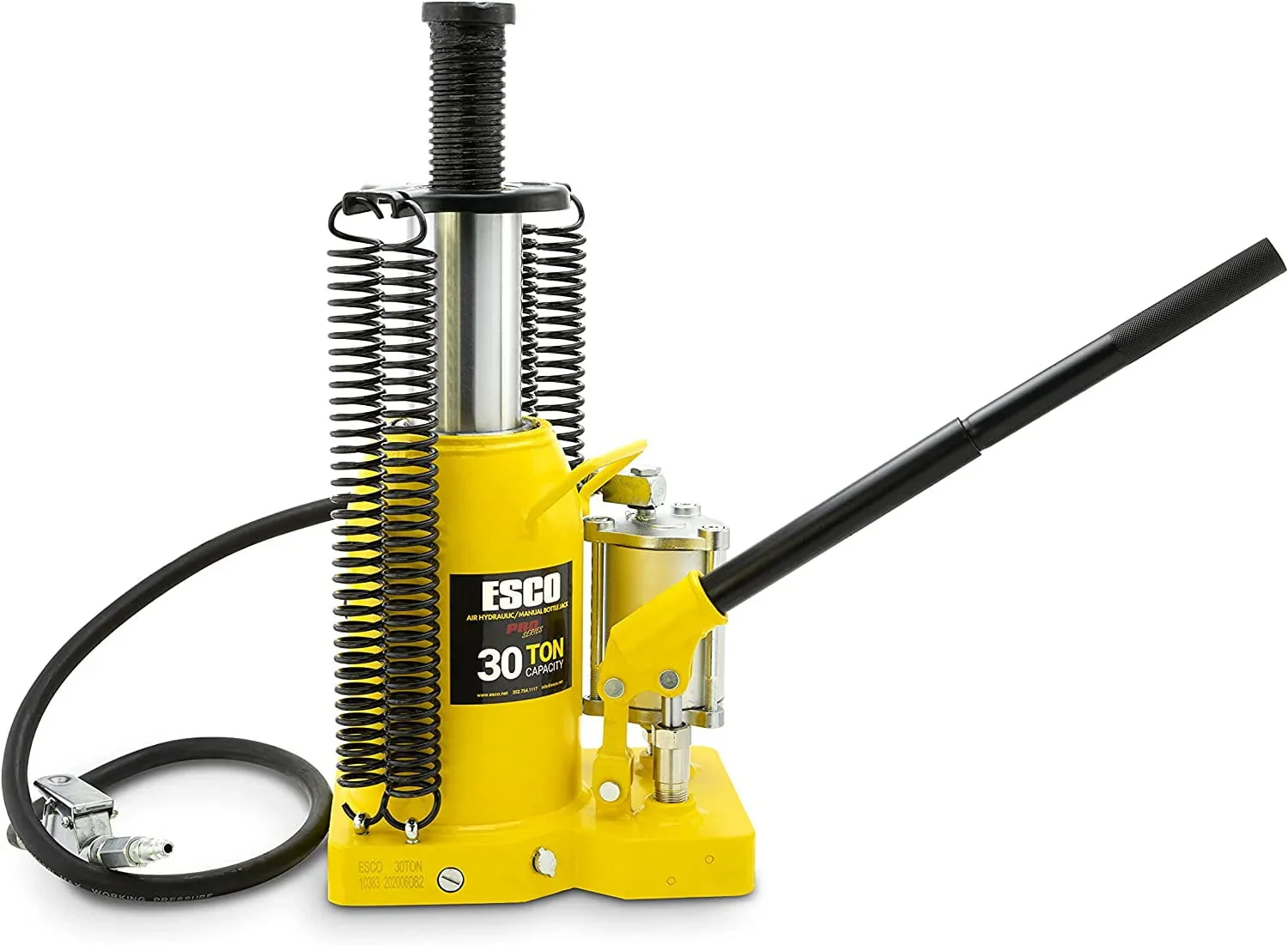 30 Ton Pro Series Air Hydraulic Bottle Jack - Heavy Duty Lifting for Automotive and Industrial Use