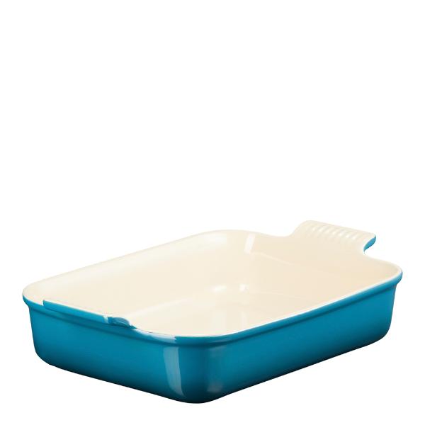 Heritage rektangulær form 32x24 cm deep teal