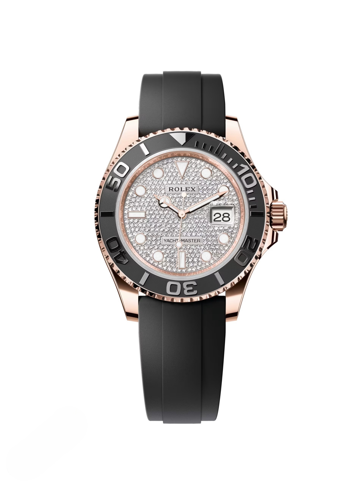 [Super Clone]RLX Yacht-Master 126655 Pave Diamond 40mm Men's Watch