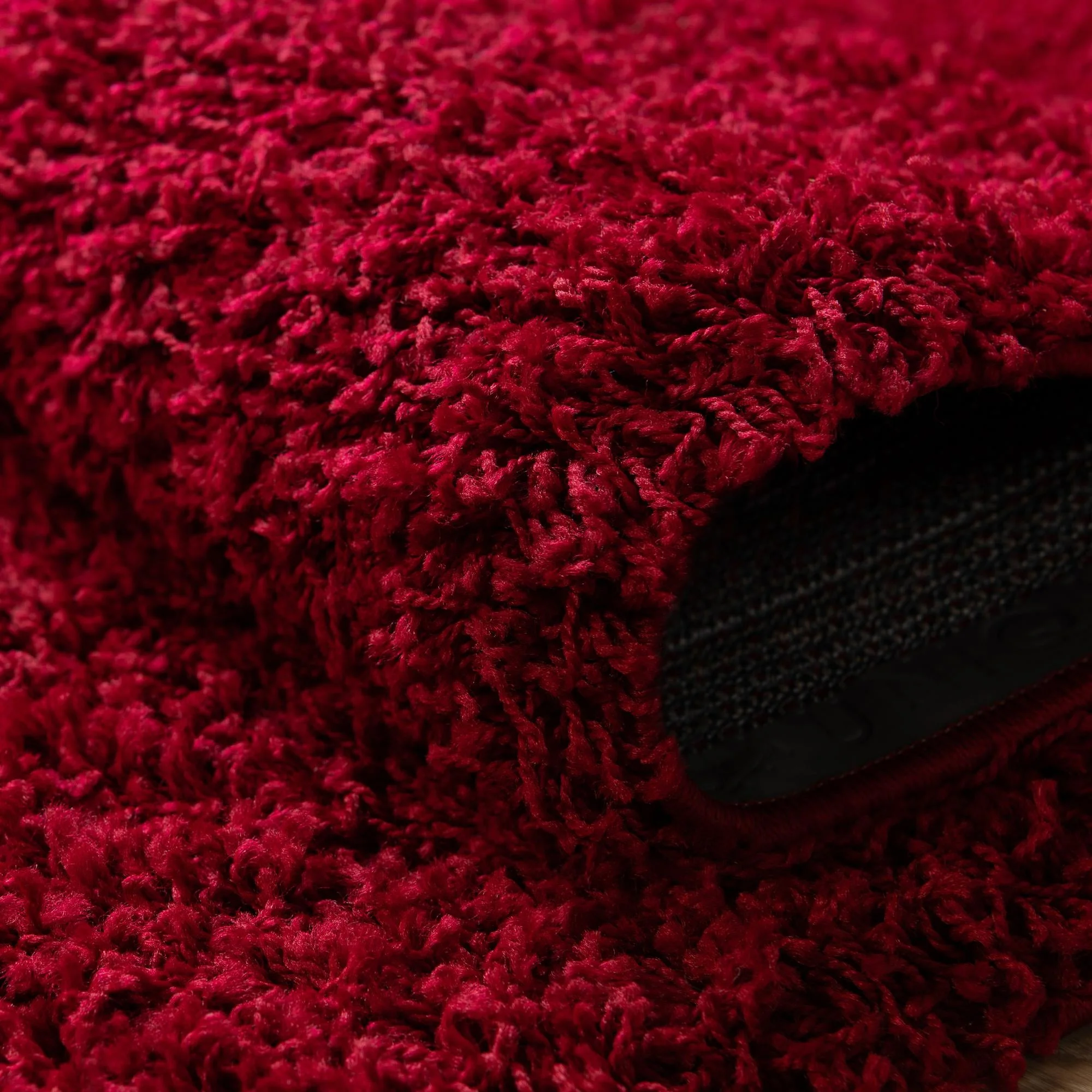 Solid Shag Collection Rug �C 13 Ft Runner Cherry Red Shag Rug Perfect For Hallways, Entryways - Image 5