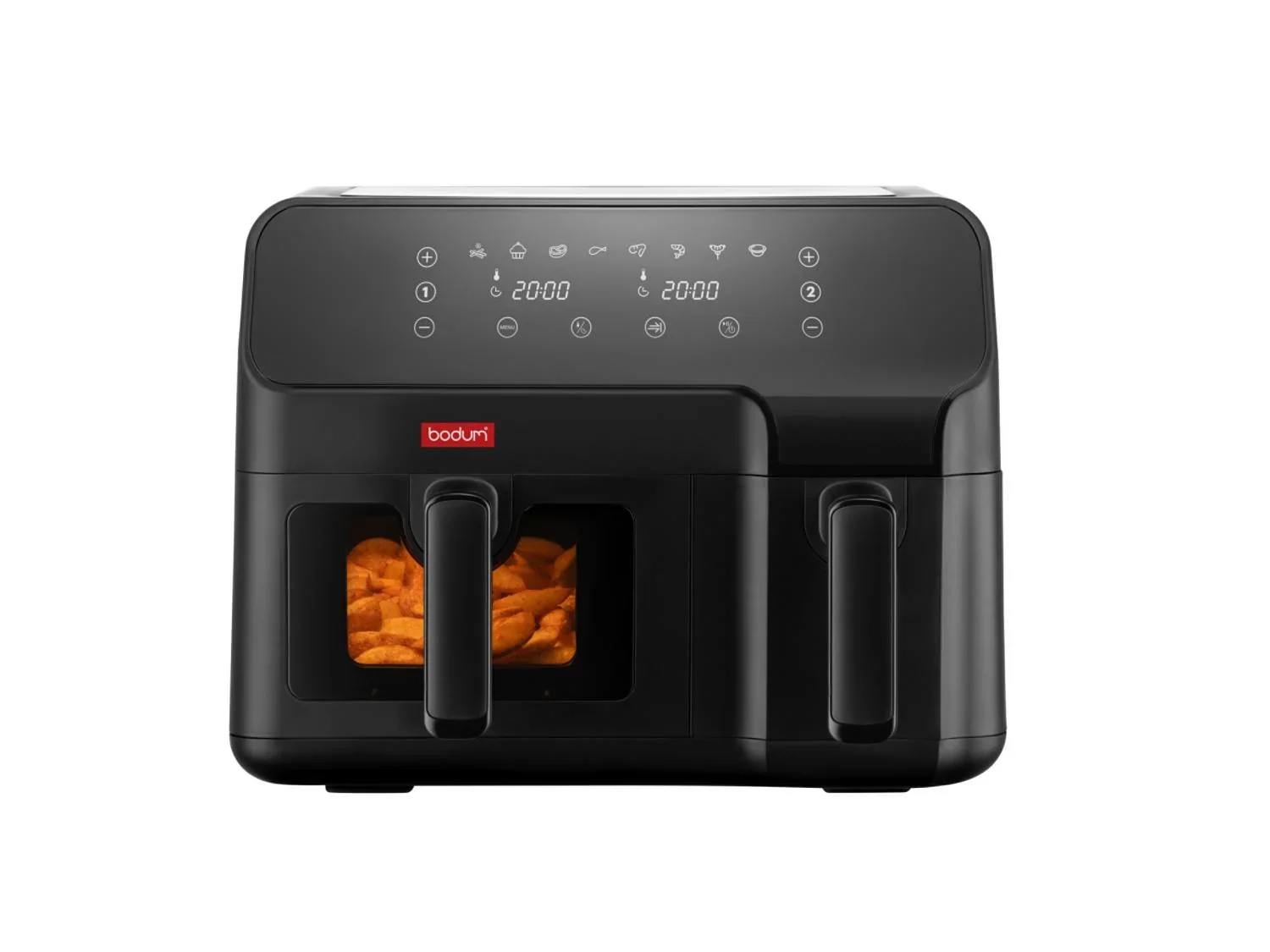 BODUM Friteuse  air chaud L, 2 compartiments, 5,1 l et 3,2 l, 2700 W.