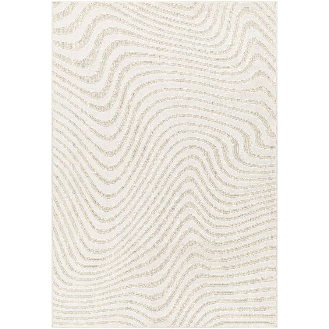 Ricki Light Beige/Cream Area Rug AllModern Rug Size: Rectangle 3'11