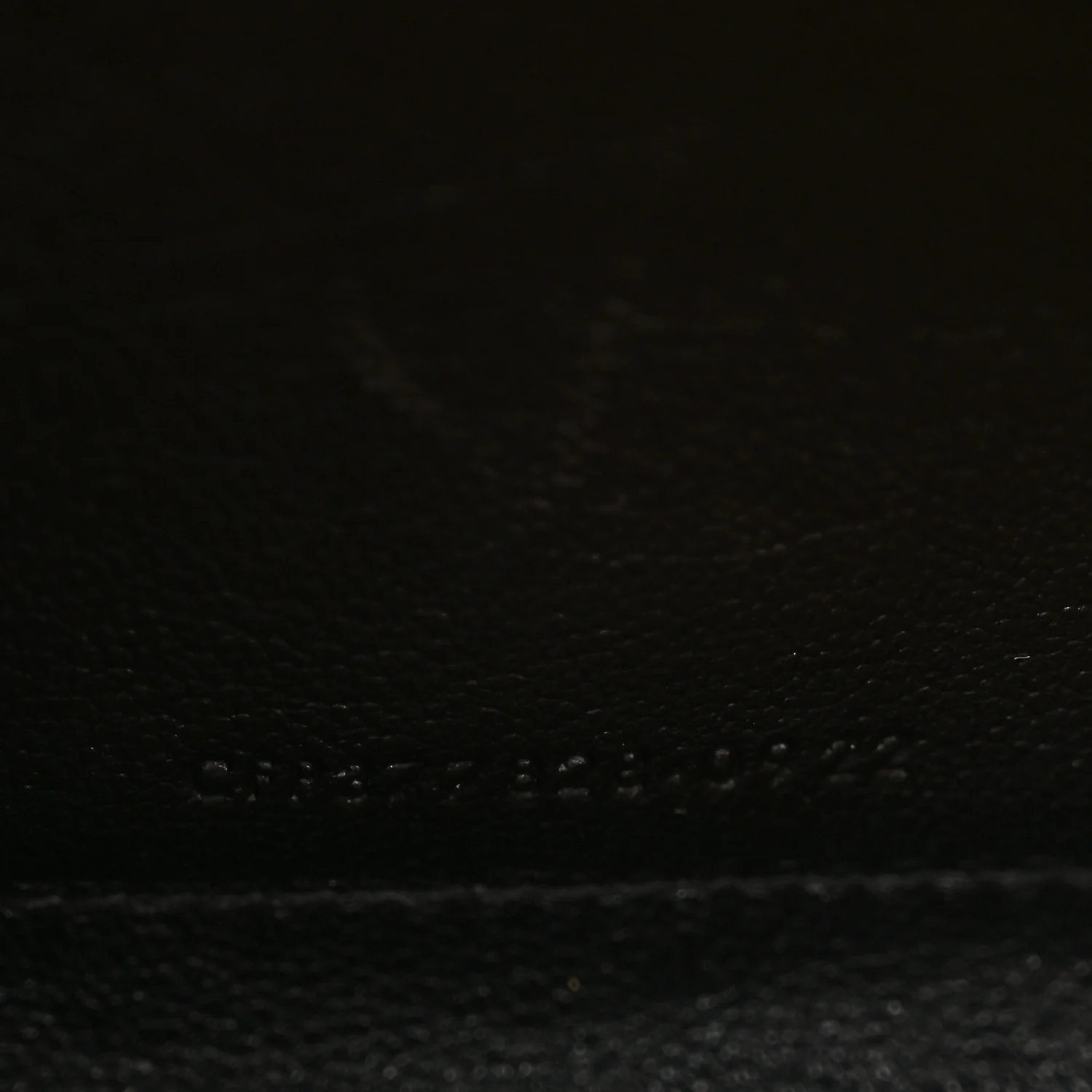 Grain De Poudre Matelasse Chevron Monogram Chain Wallet Natural Dark