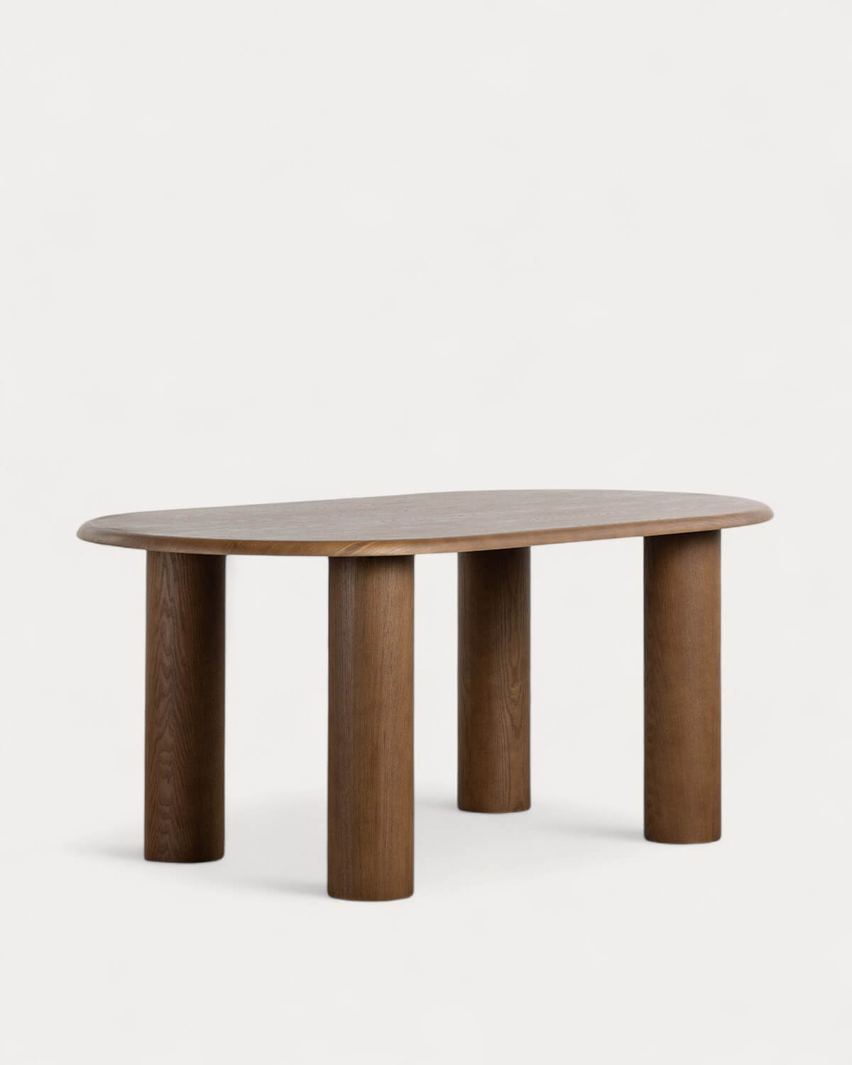 Alhie - Mesa de Comedor Ovalada de Madera (180x100 cm) Alhie