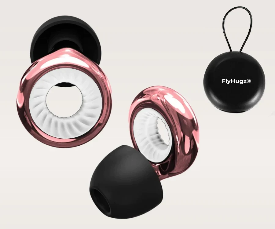FlyHugz® Noise Reducing Travel Earplugs 2.0