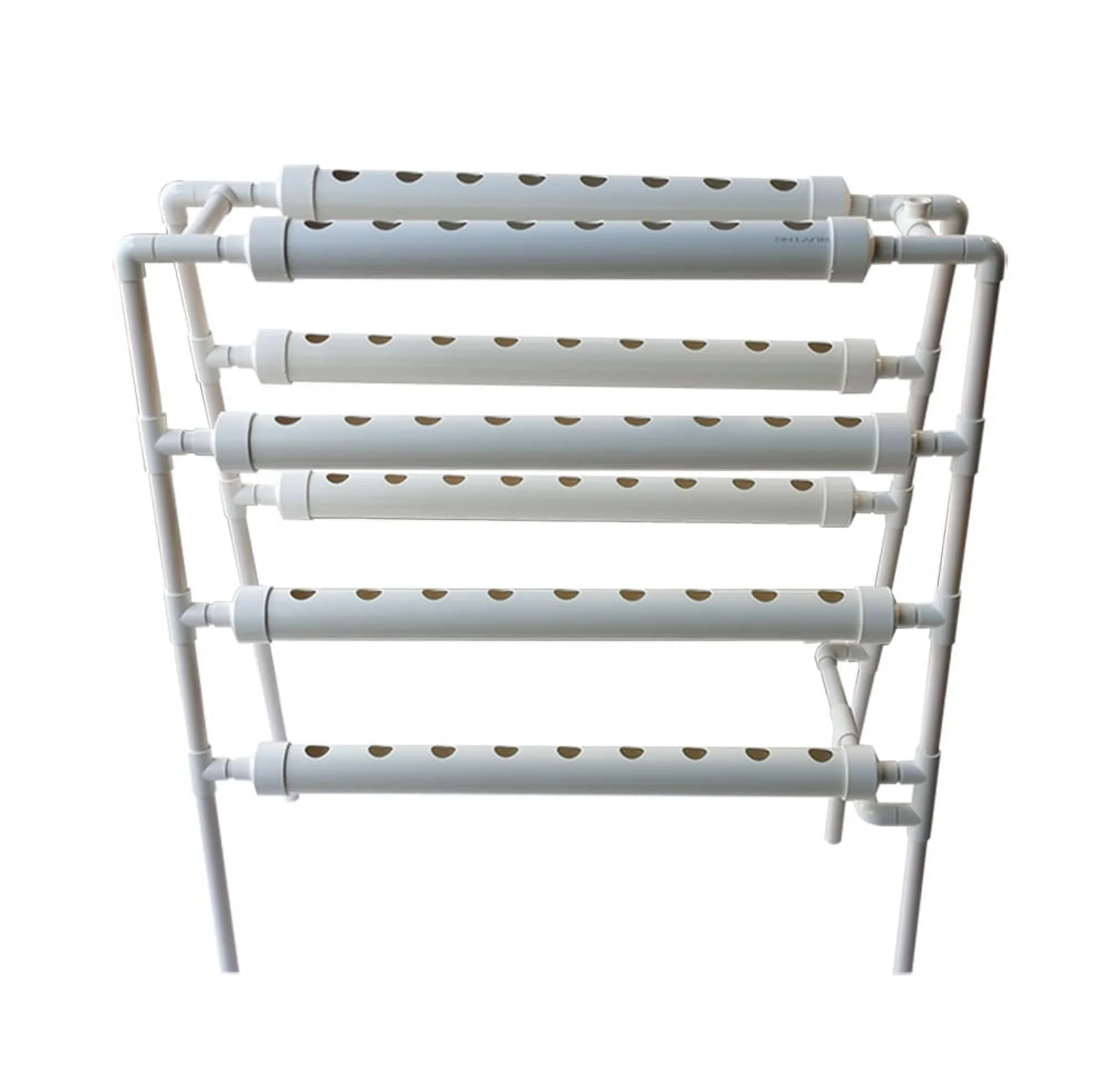 INTBUYING Hydroponic 70 Plant Site Grow Kit Garden Vegetable Planting System Horizontal 8 Pipe with Deep Well Pump