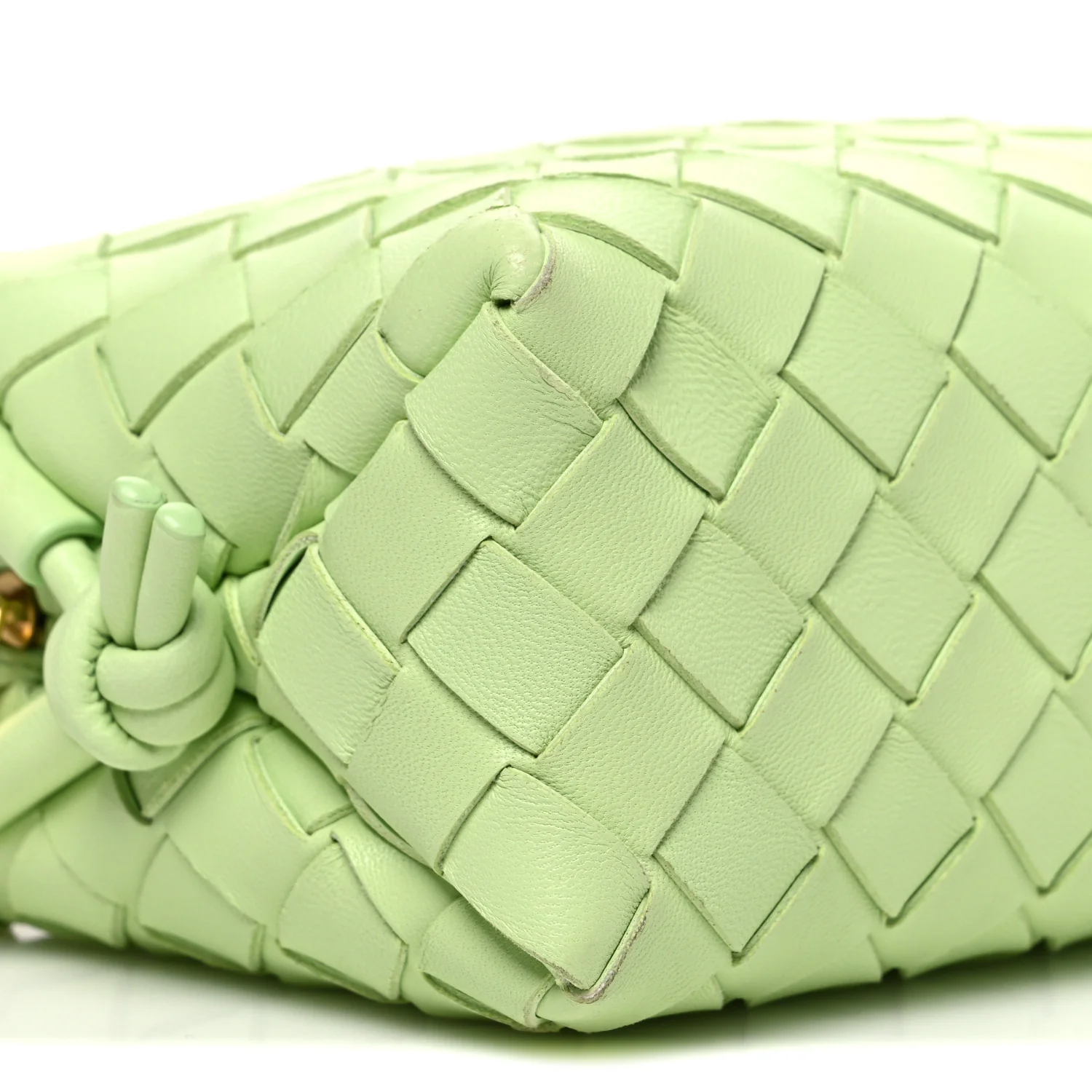 Nappa Intrecciato Mini Loop Camera Bag Fennel