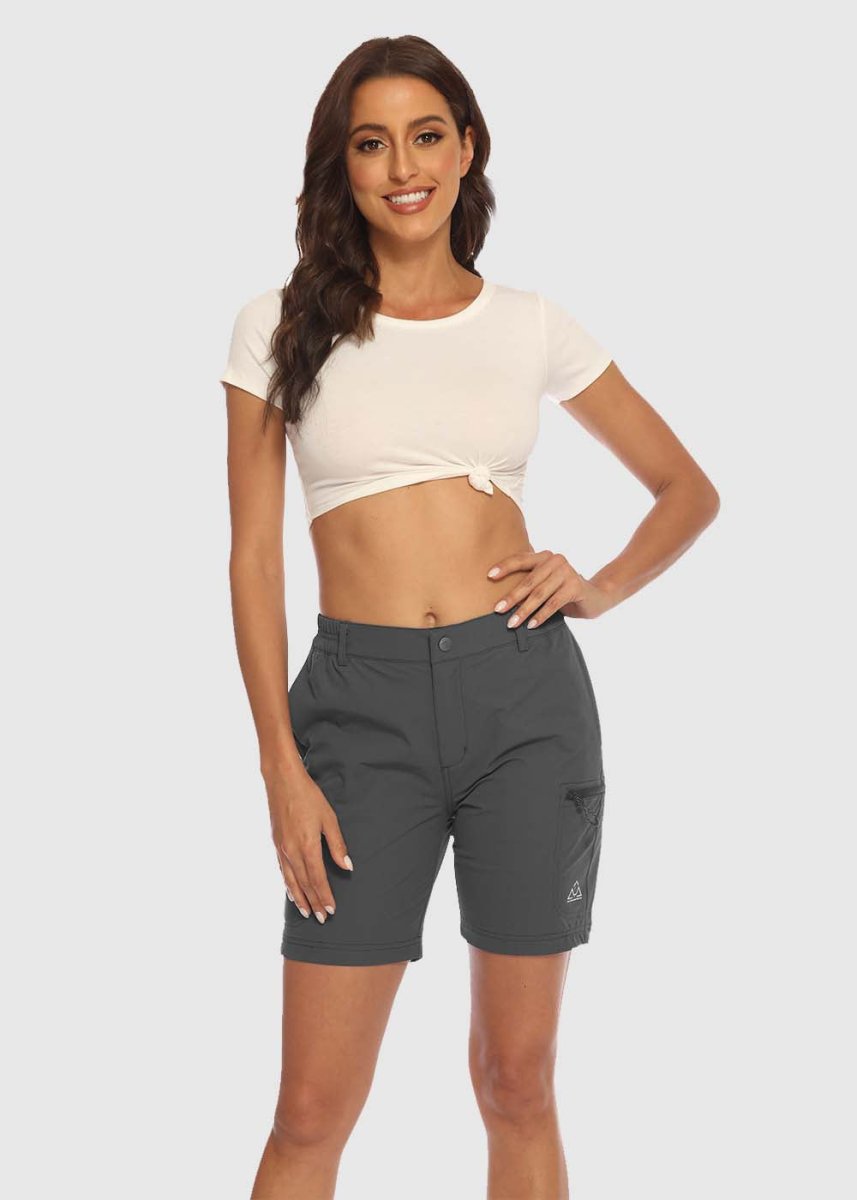 Short cargo extensible léger à séchage rapide pour femme