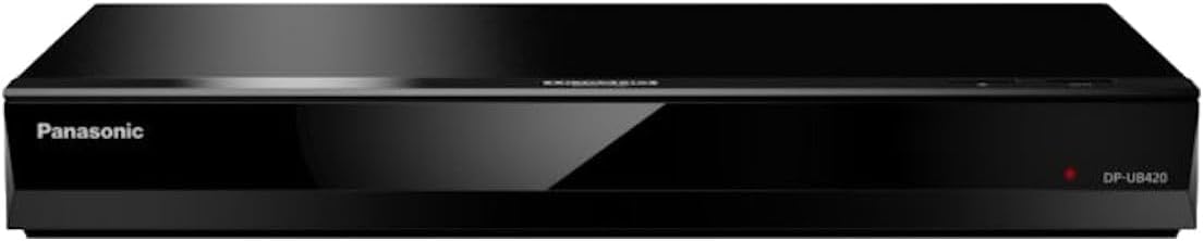 Panasonic UB420 Streaming 4K Blu Ray Player  Ultra HD Premium Video Playback with Hi-Res Audio  Voice Assist - DP-UB420-K Blu Ray DVD Player (Black)