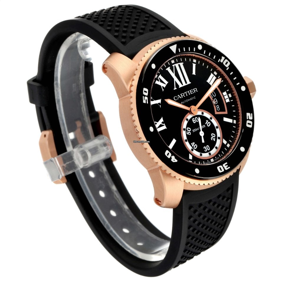 [Super Clone]Calibre Rose Gold Black 42mm