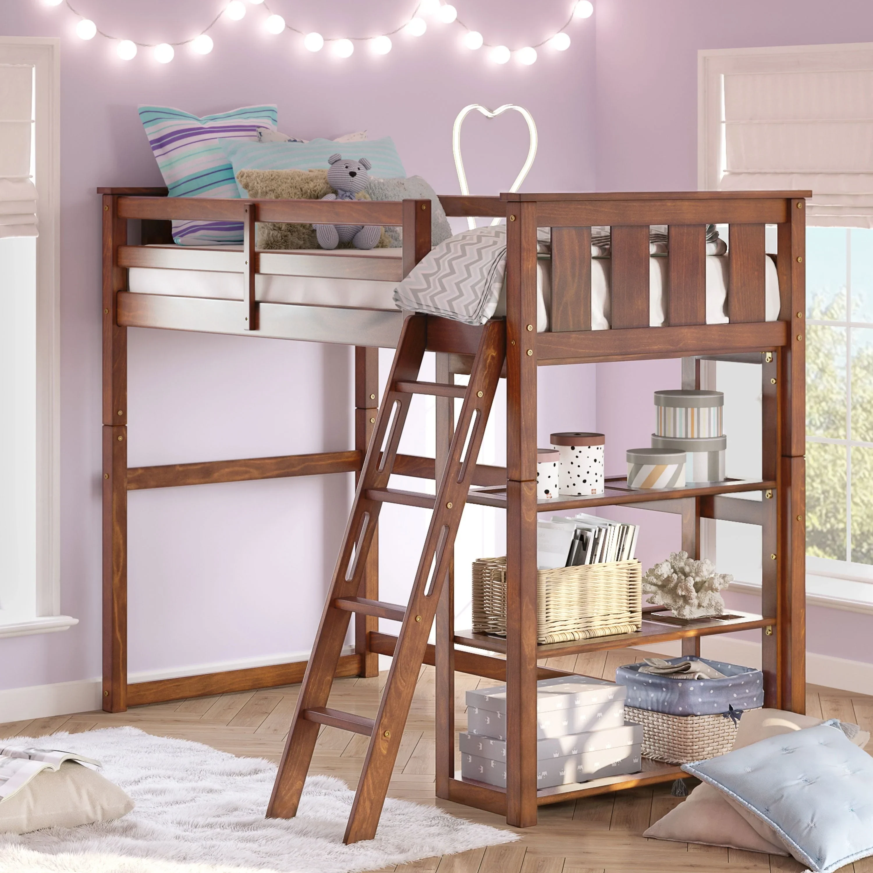 Better Homes and Gardens Kane Twin Loft Bed, Espresso