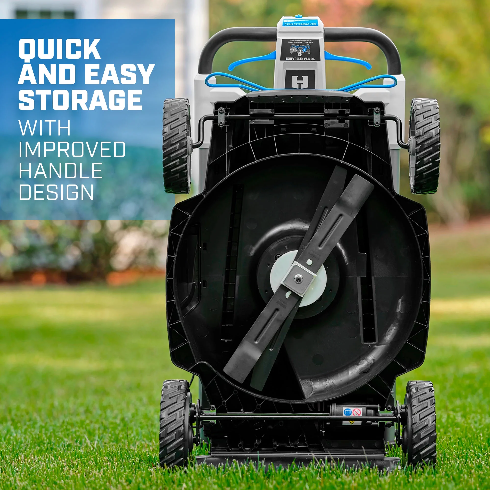 40V 20" Self-Propelled Dual Blade Mower - Image 9