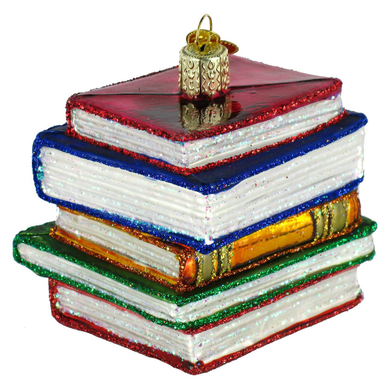 Old World Christmas - Stack of Books Ornament