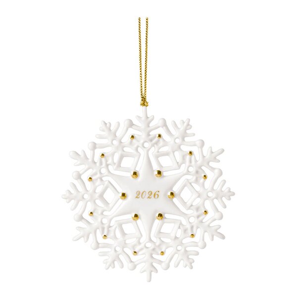 Christmas Classic ornament snøflak 2026 gull
