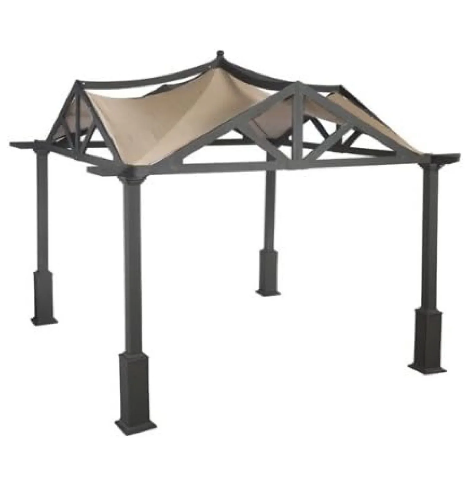 Replacement Canopy for Garden Treasures Pergola Gazebo Models GF-12S039B & GF-9A037X - Durable Beige Fabric - Weather-Resistant