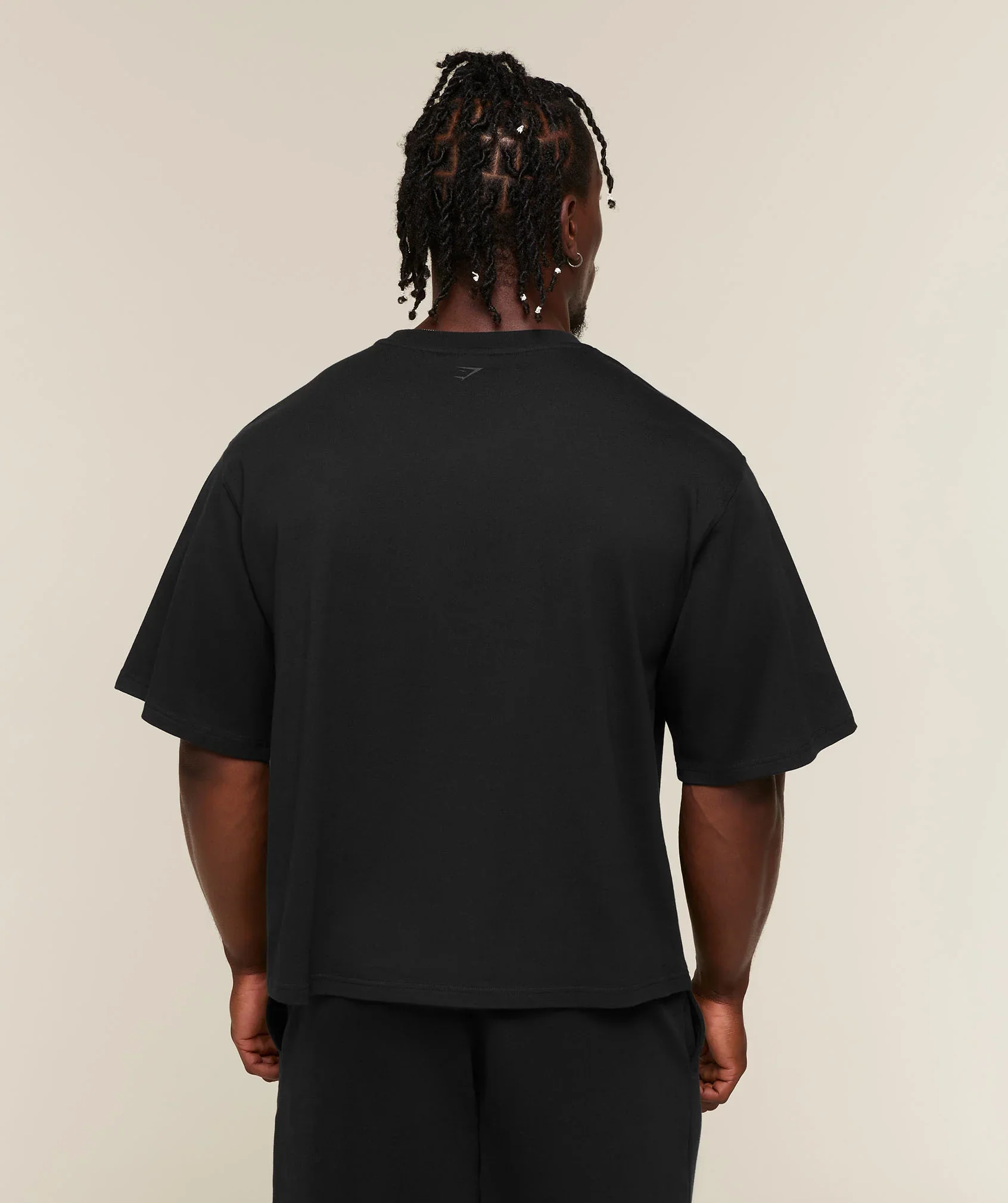 Faded Lifting Graphic T-Shirt - Black