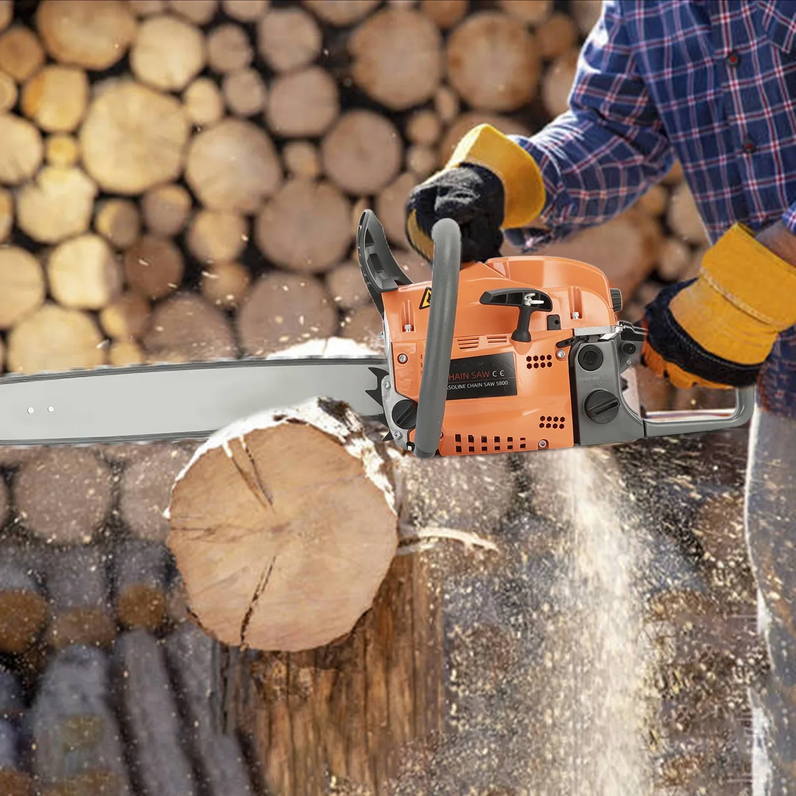 JNXYL Gas Chainsaw 20 inch 58CC Cordless Chainsaw for Farm/Garden/Ranch/Wood