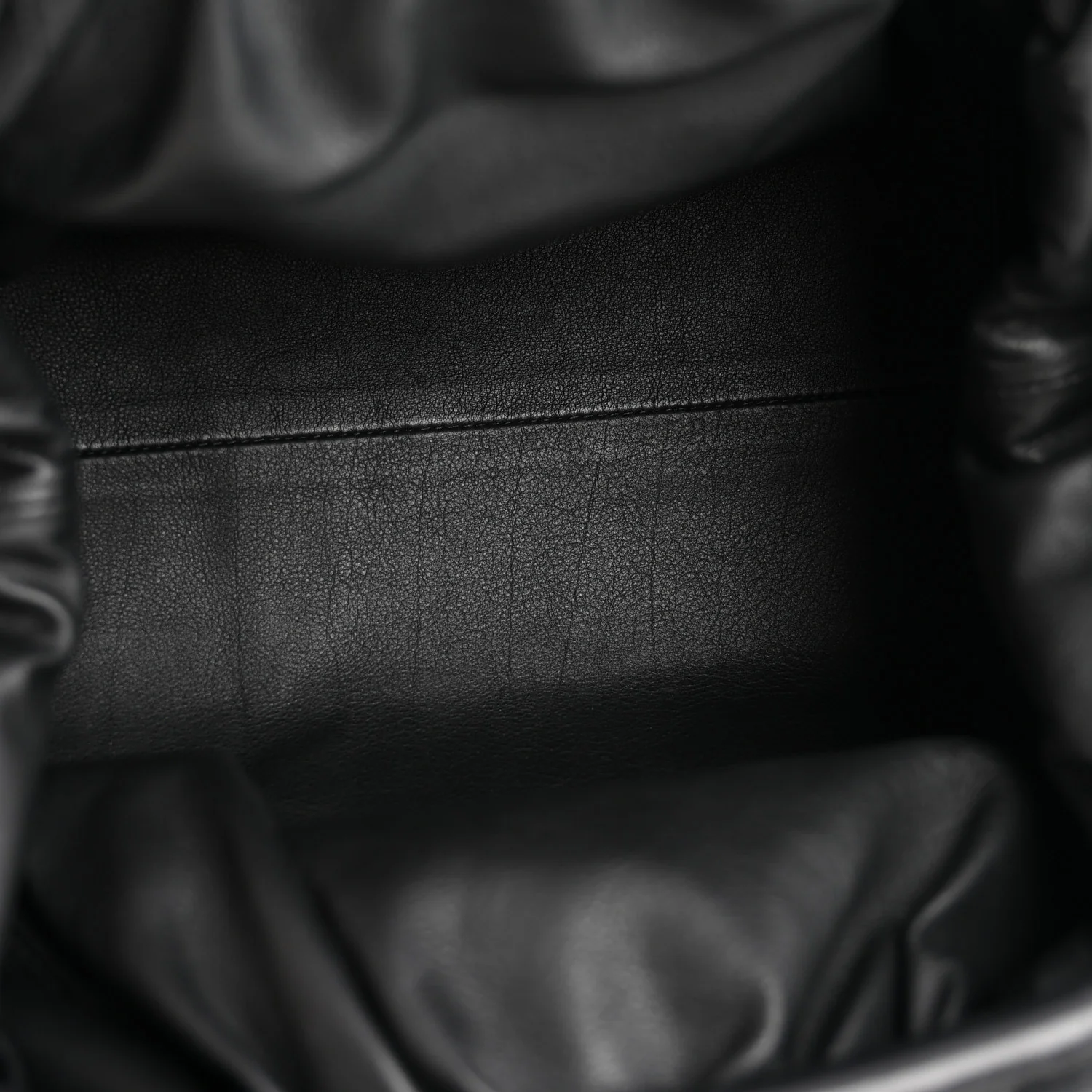 Smooth Butter Calf The Pouch Oversized Clutch Black