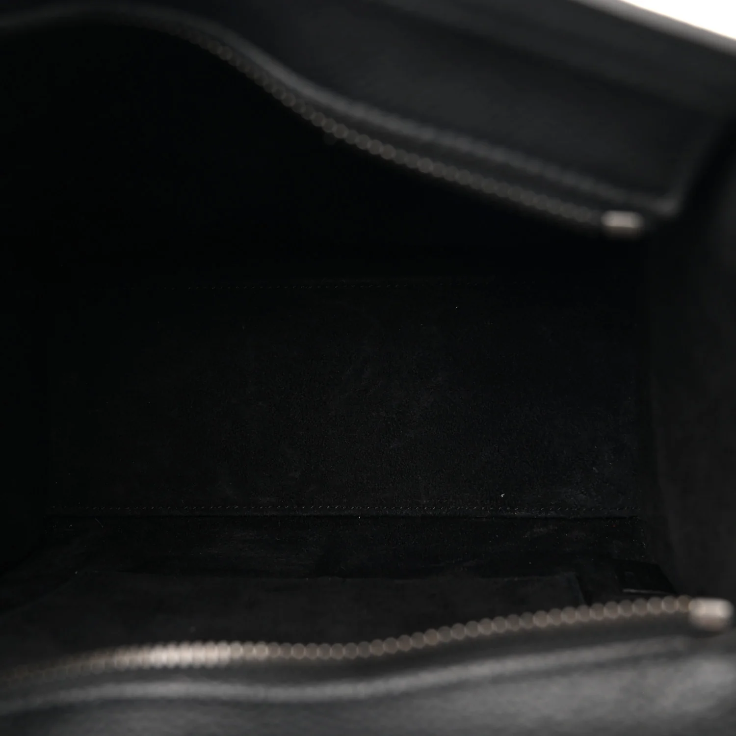 Drummed Calfskin Nano Luggage Black