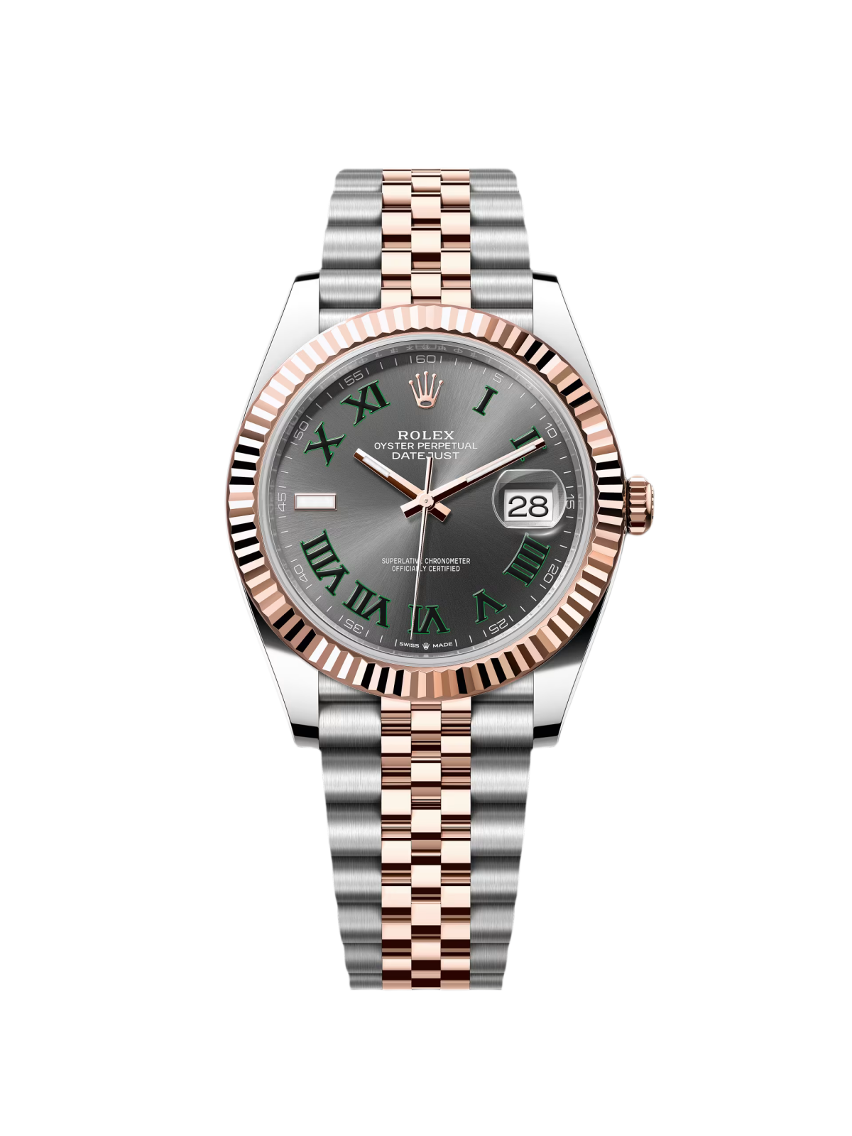 【Super Clone】RLX Datejust 41mm 126331 Oyster Band Steel and Everose Gold Men’s Watch
