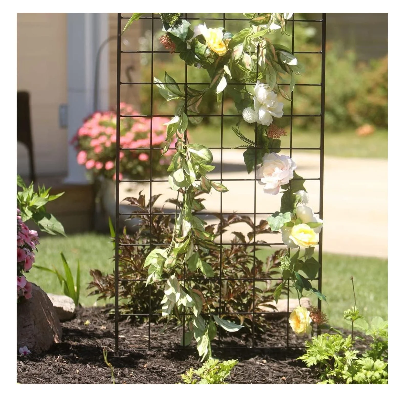 STNMB Narrow Screen Trellis, Black 64.25"H Trellis,Garden - Image 2