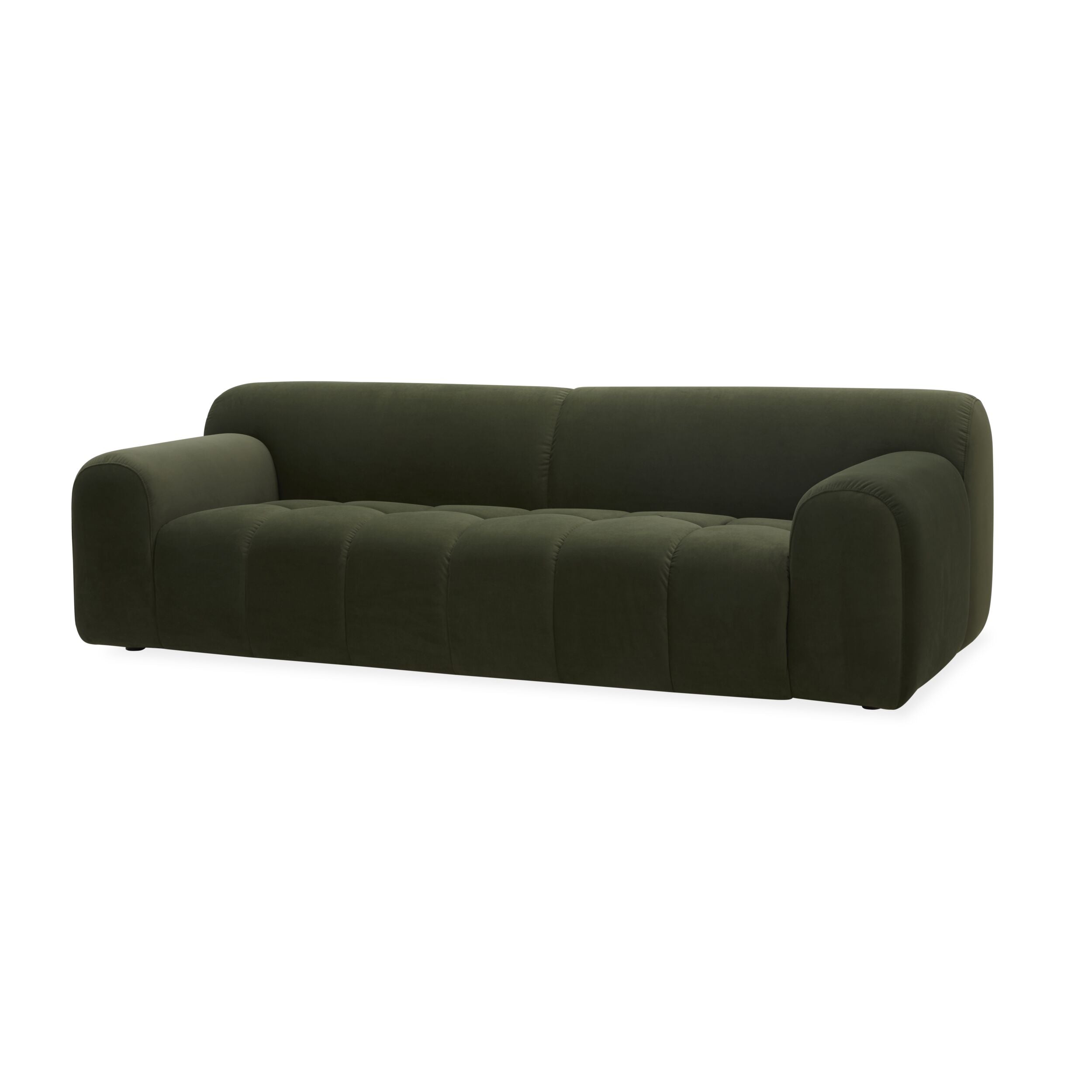 Alexis 3 Seater Velvet Sofa Eucalyptus