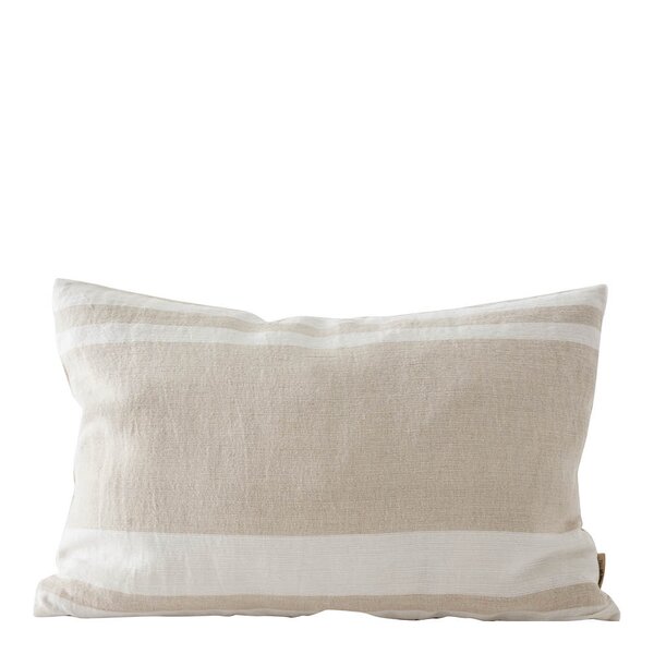 Jules putetrekk i lin 40x60 cm beige striper
