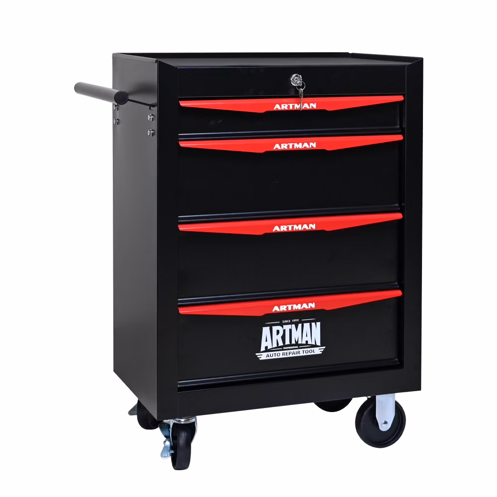 Rolling Metal Tool Chest with 5 Drawers, 20 5-Drawer Tool Chest Cabinet with Ball Bearing Drawer Slides, Steel Tool Storage Box Organizer