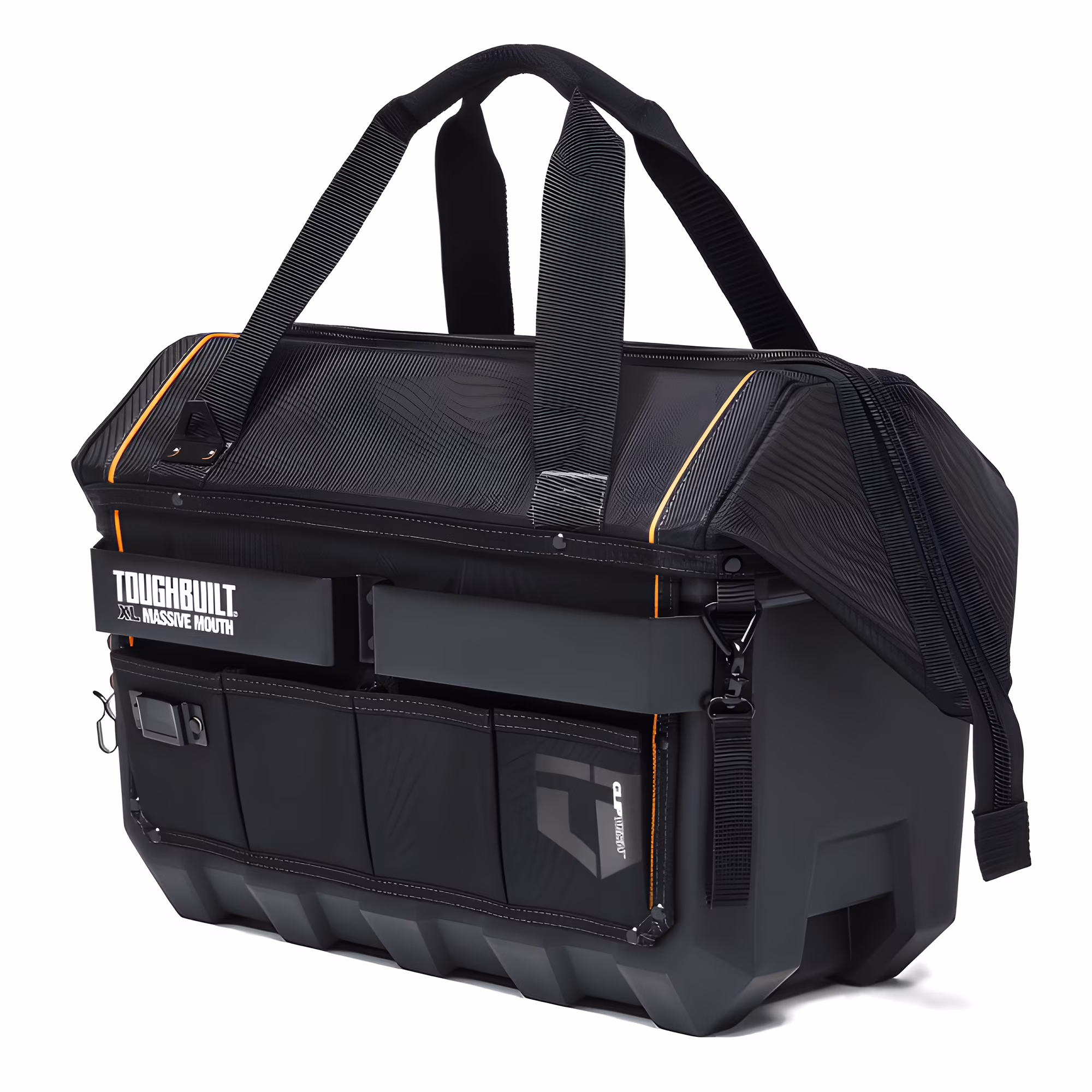 ToughBuilt Waterproof Tool Bag Pouch Organizer, XL Massive Mouth, Black