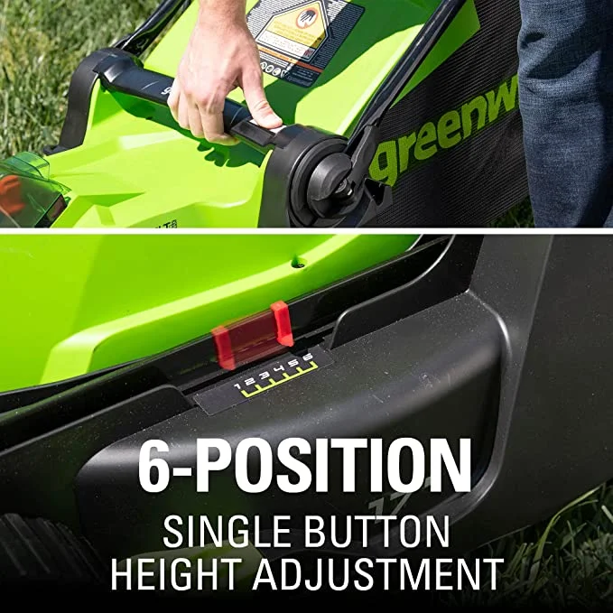 40V 17" Push Mower + Axial Brushless Blower, with 4.0Ah USB Battery Charger - Image 5