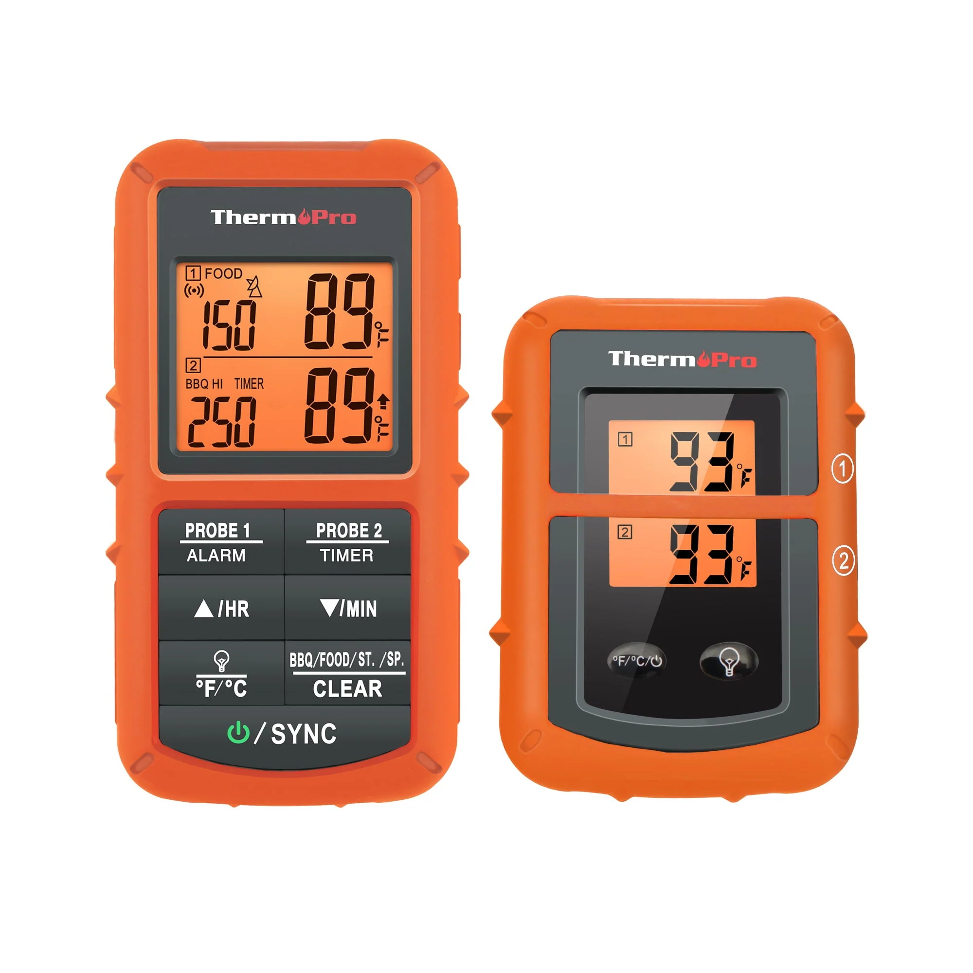 ThermoPro TP08BW 500FT Wireless Meat Thermometer for Grilling Smoker BBQ Grill Oven Thermometer with Dual Probe Kitchen Cooking Food Thermometer