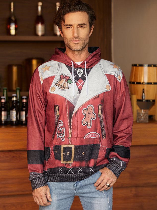 Sweat à capuche de Noël moche