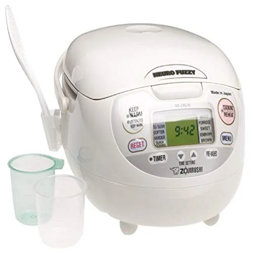 Zojirushi Neuro Fuzzy 5.5 - Cup Electric Rice Cooker, White - Keep Warm
