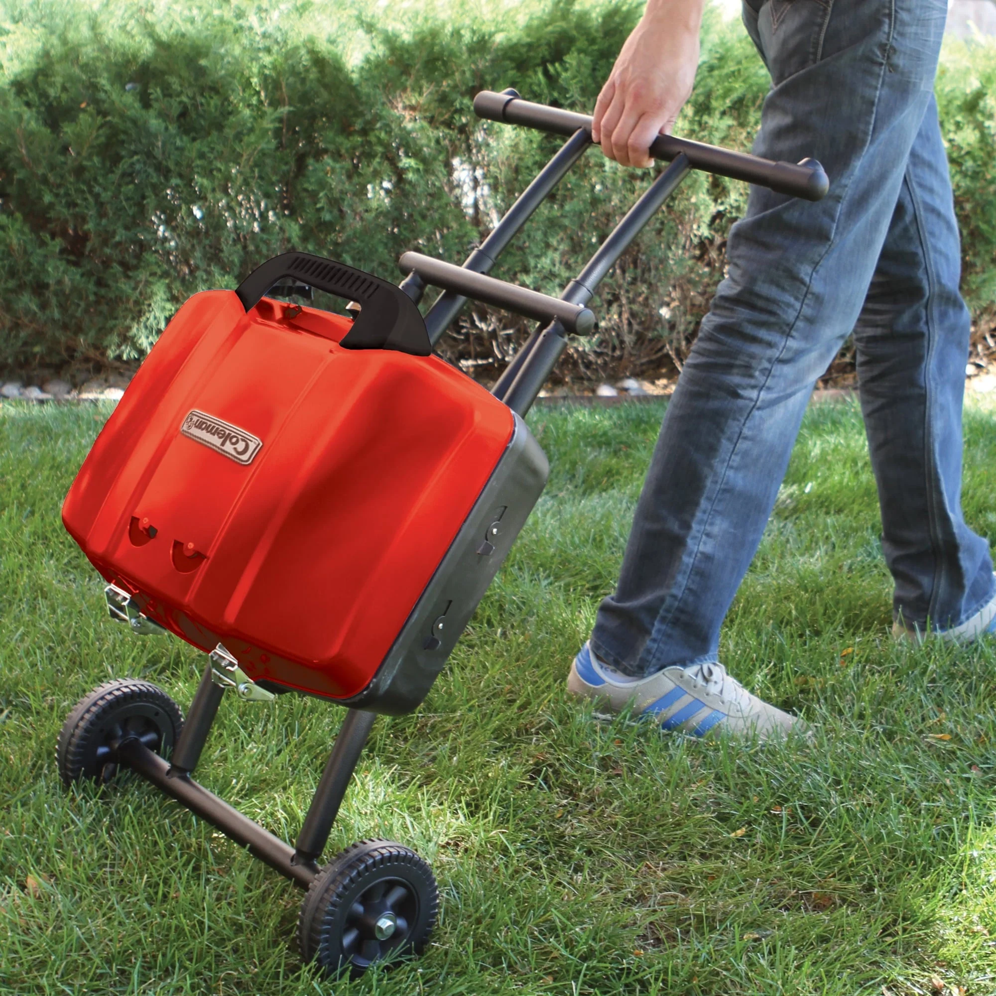 Portable Sportster 1 Burner Propane Grill with 11,000 BTUs, Red Image 9