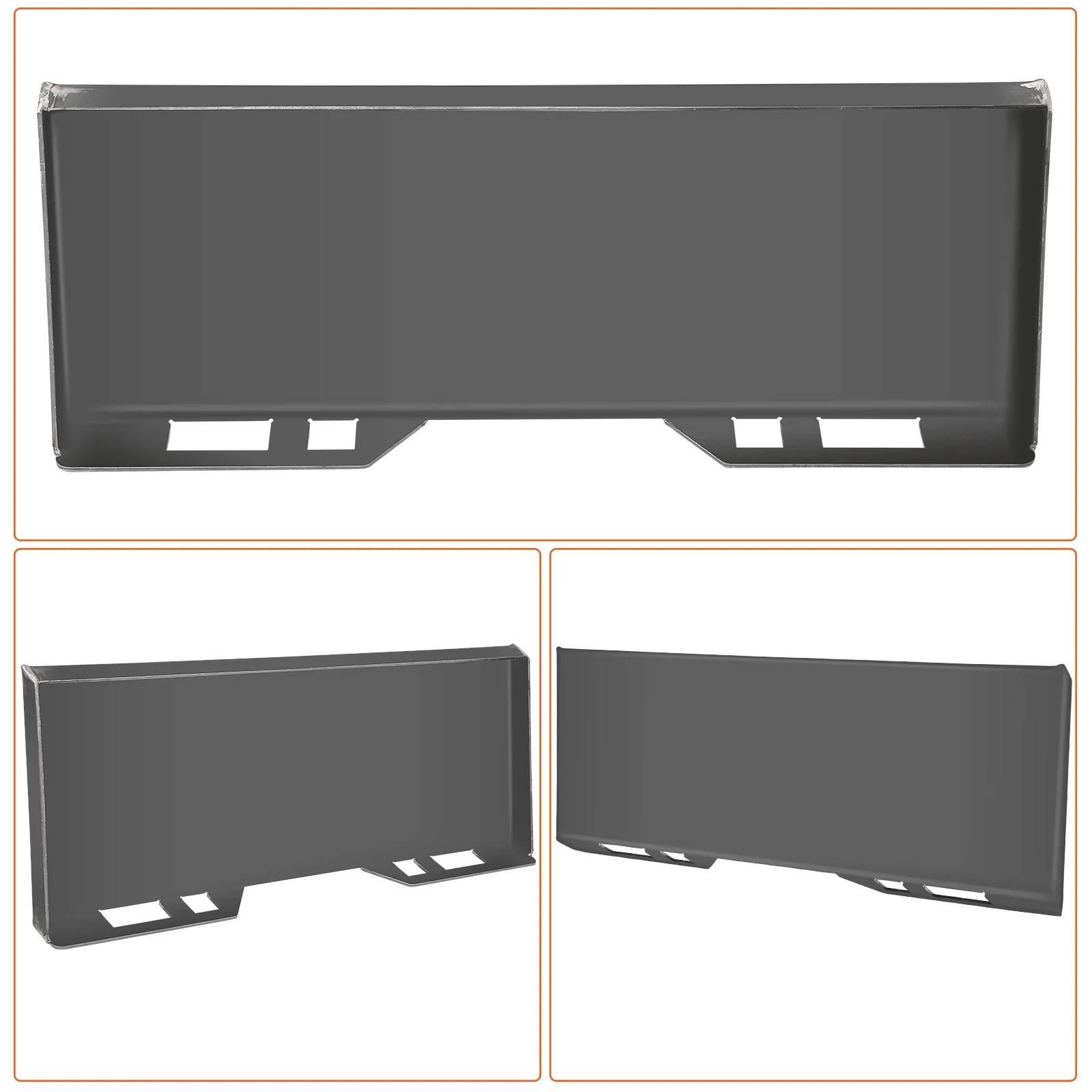 1/4" Universal Quick Attach Plate, Skid Steer Plate-G50 Structural Steel, Anti-Rust Surface, Skid Steer Attachment Plate for Kubota, Bobcat Skid Steers and Tractors to Shovel Snow, Dispose of Debris - Image 3