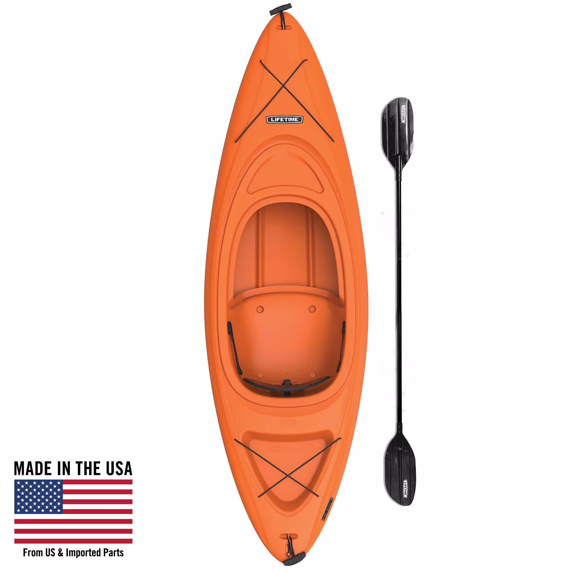 Pacer 8 ft Sit Inside Kayak, Green (91032)(Lime Green) Image 3